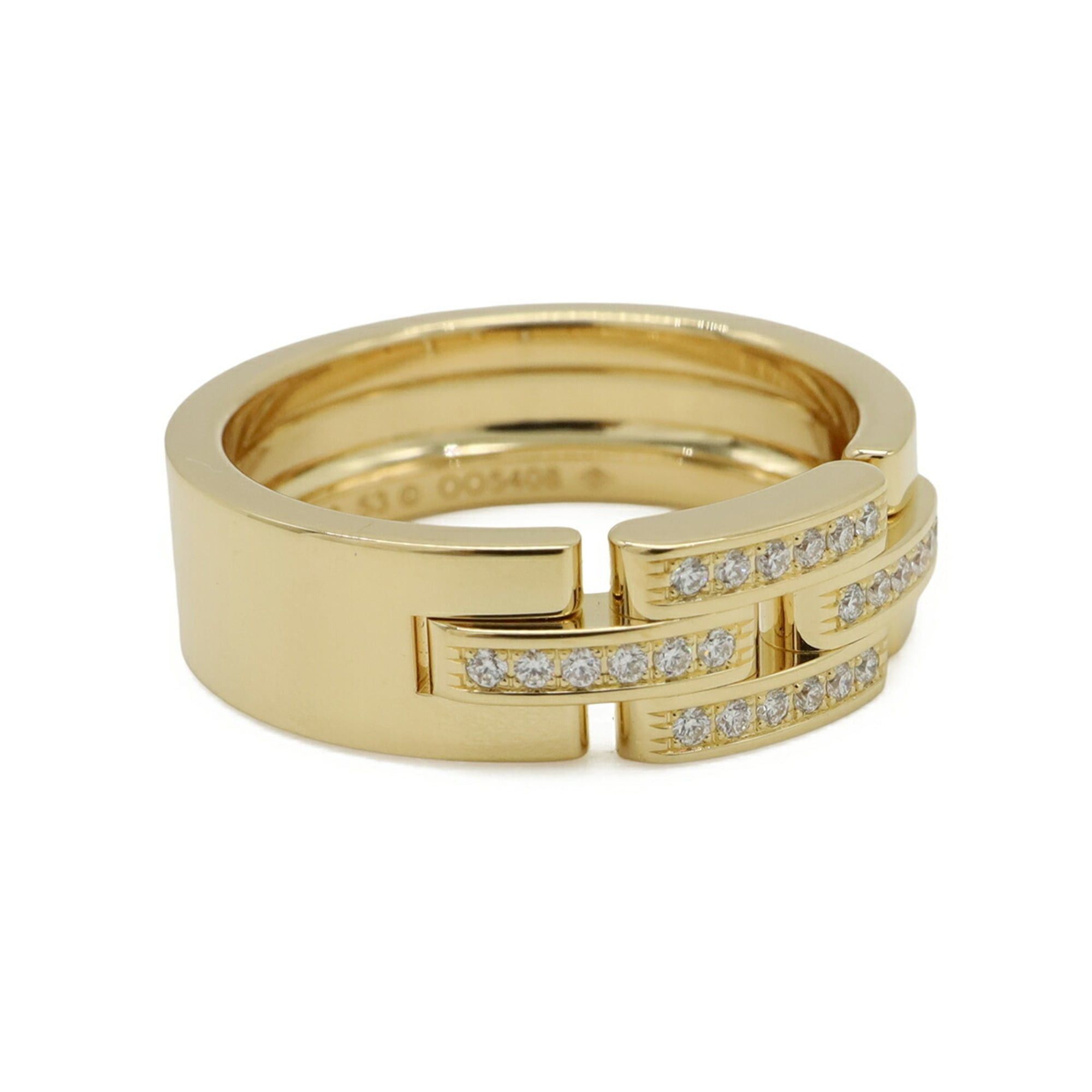 Cartier Cartier Maillon Panthère Ring, Half Pave, 18K Yellow Gold (750YG), Diamonds, Size #53 Size ONE SIZE - 4 Thumbnail