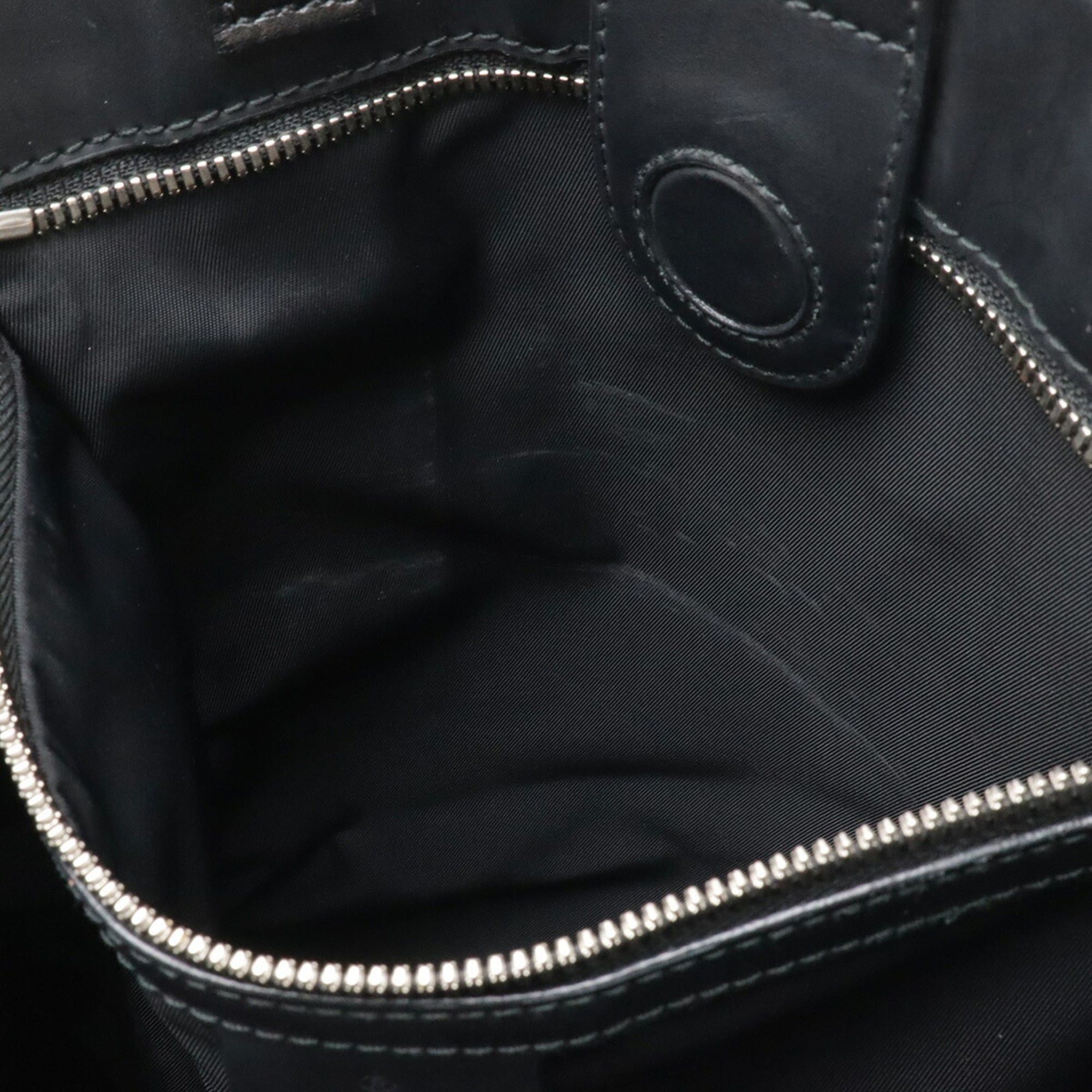Gucci GUCCI Soft GG Supreme Tote Bag/Shoulder Bag, Leather, Beige/Black, 456217 Size ONE SIZE - 10 Thumbnail
