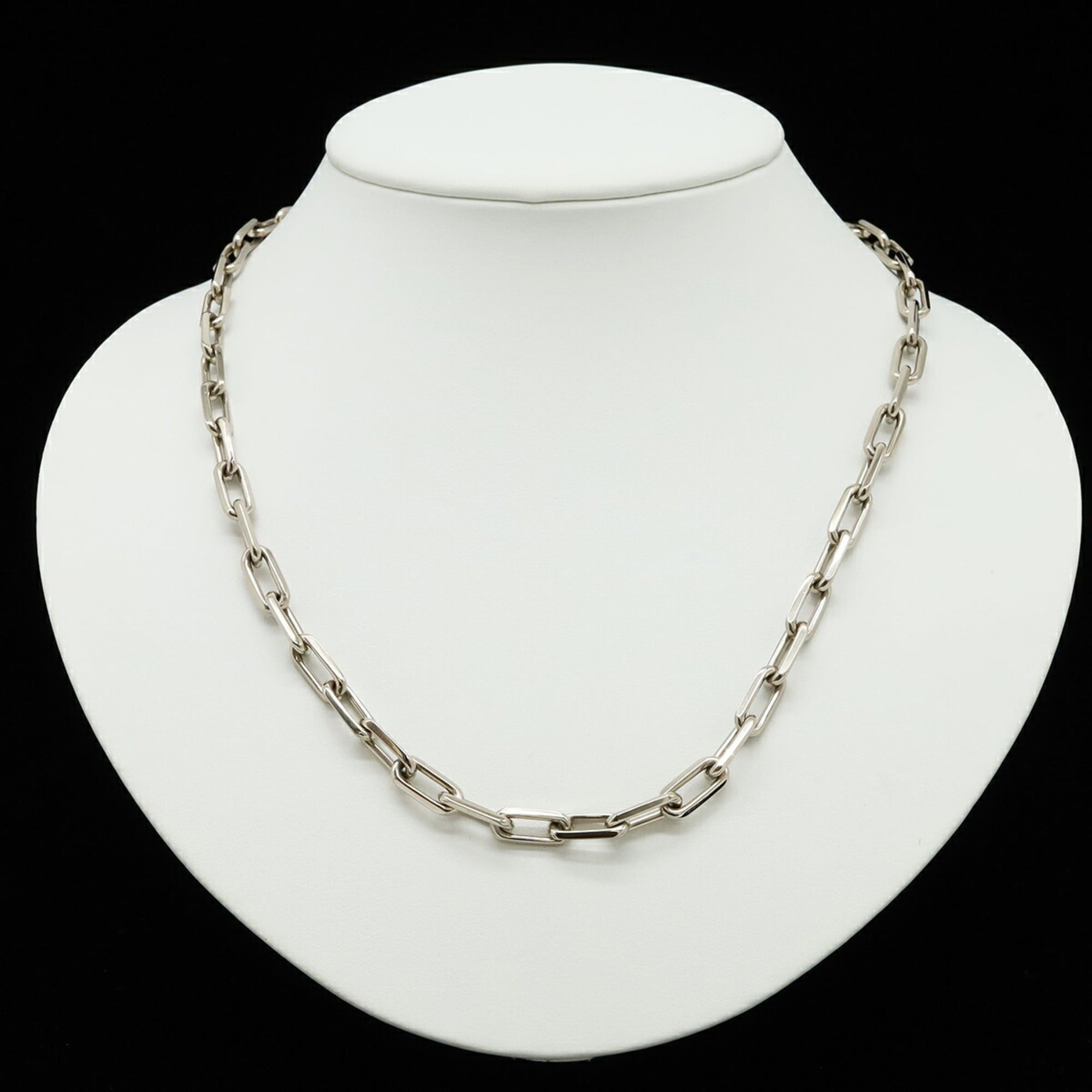 Cartier Cartier Santos de Necklace, Dumont Chain, 18KWG (750WG) White Gold, B7009100 Size ONE SIZE - 6 Thumbnail