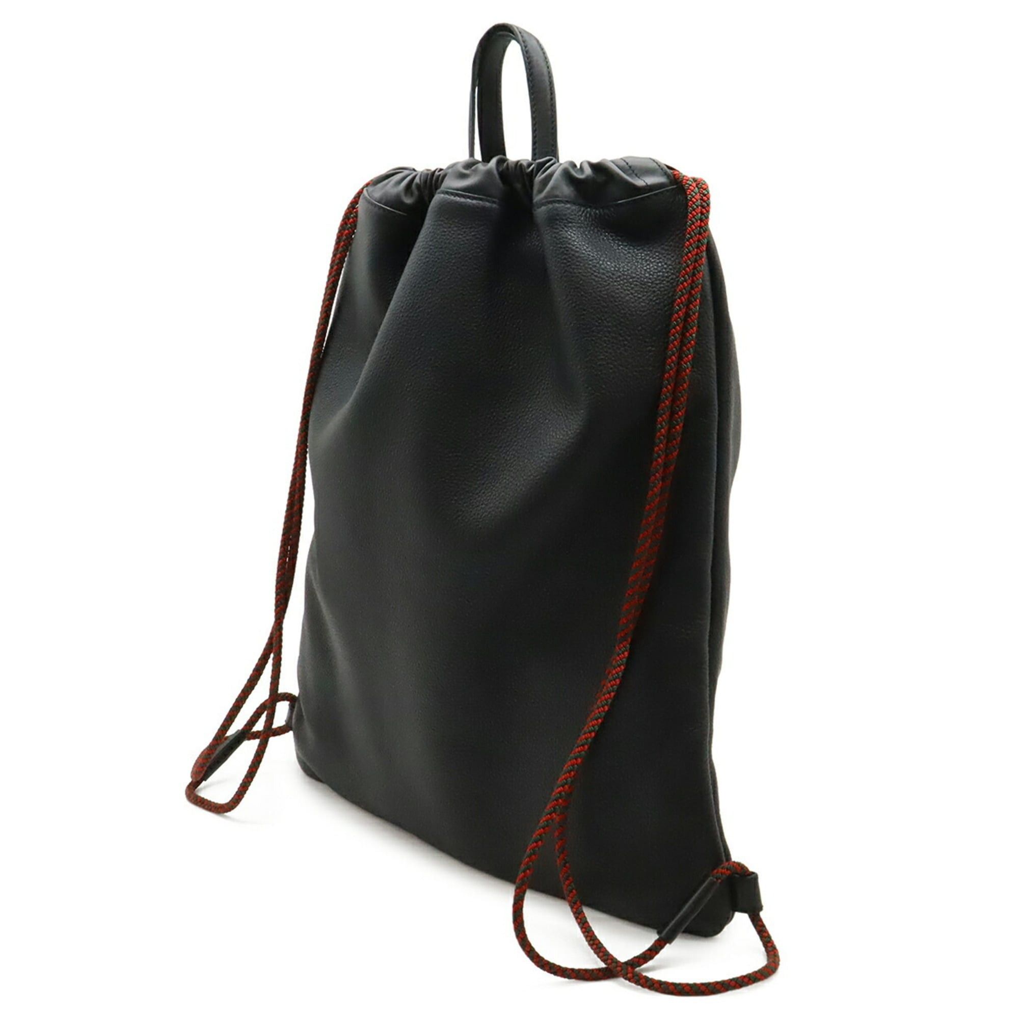Gucci Gucci Print Drawstring Backpack Rucksack Tote Bag Style Leather Black 494053 Size ONE SIZE - 3 Thumbnail