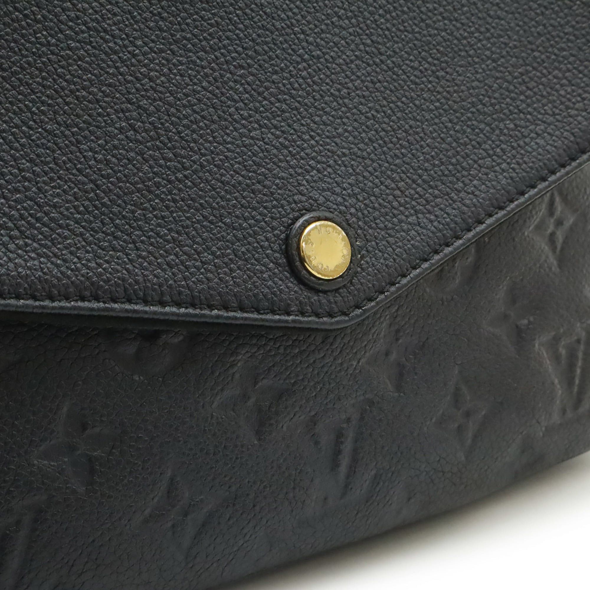 Louis Vuitton Louis Vuitton Monogram Empreinte Twice Shoulder Bag Pochette Noir Black M50258 Size ONE SIZE - 10 Thumbnail