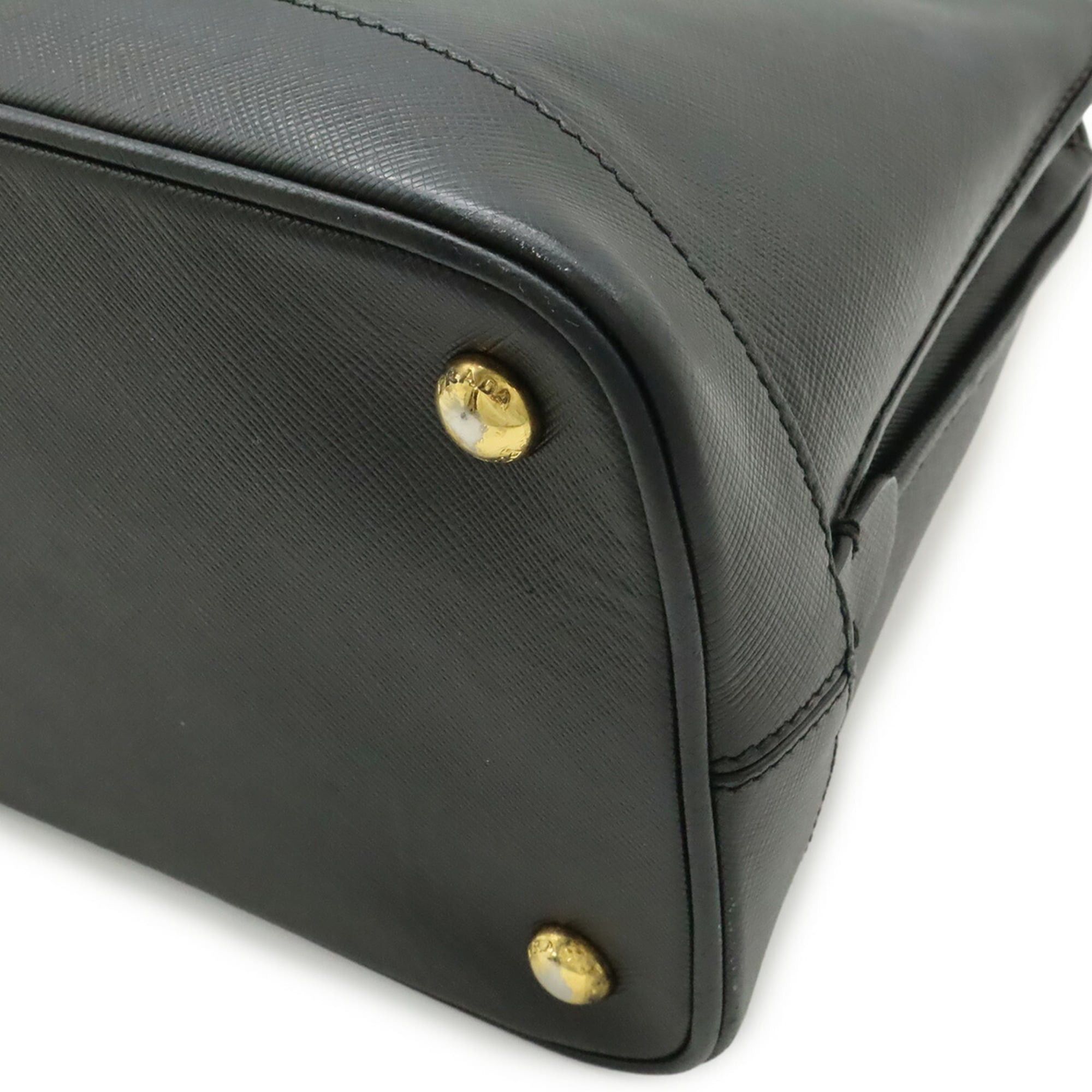 Prada PRADA Triangle Handbag/Shoulder Bag, Leather, NERO Black, Purchased at a domestic boutique, BN2567 Size ONE SIZE - 4 Thumbnail