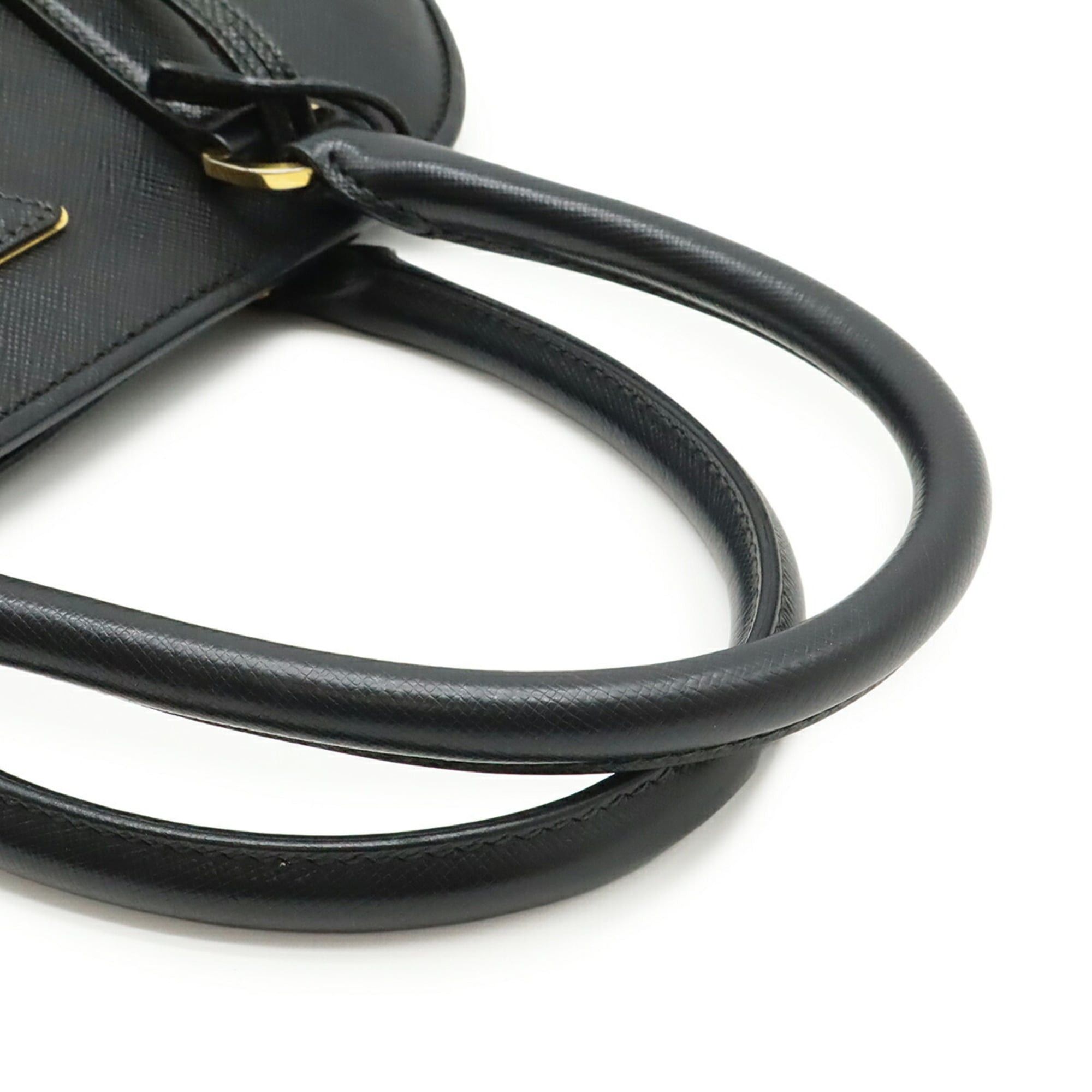 Prada PRADA Triangle Handbag/Shoulder Bag, Leather, NERO Black, Purchased at a domestic boutique, BN2567 Size ONE SIZE - 5 Thumbnail