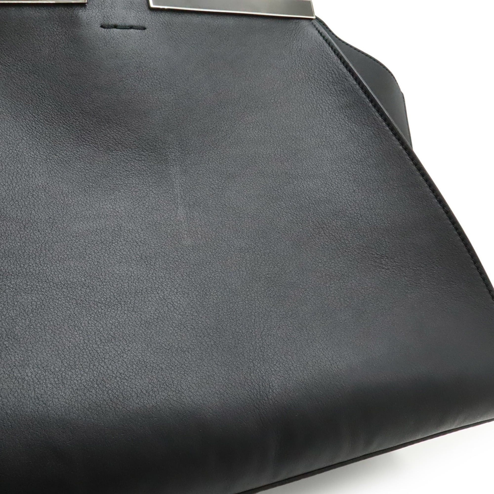 Fendi FENDI Trois Jours handbag/shoulder bag, leather, black, 8BH279 Size ONE SIZE - 10 Thumbnail