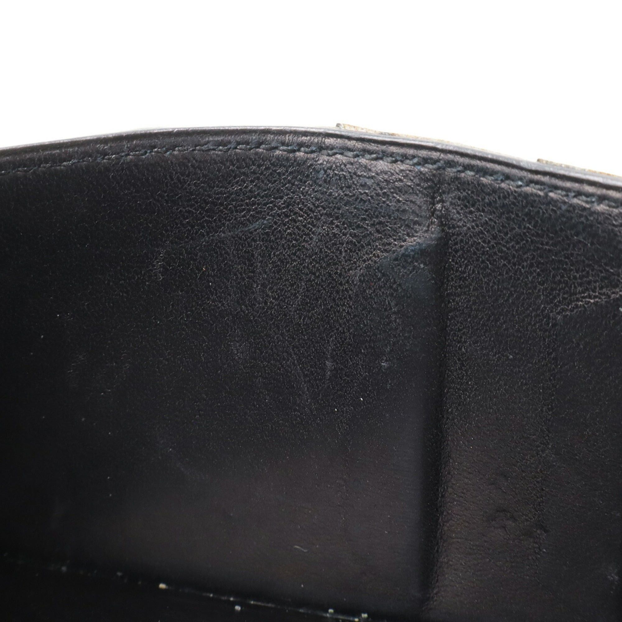 Hermes HERMES Osaka Long Wallet, Bi-fold Box Calf Leather, Black Size ONE SIZE - 8 Thumbnail