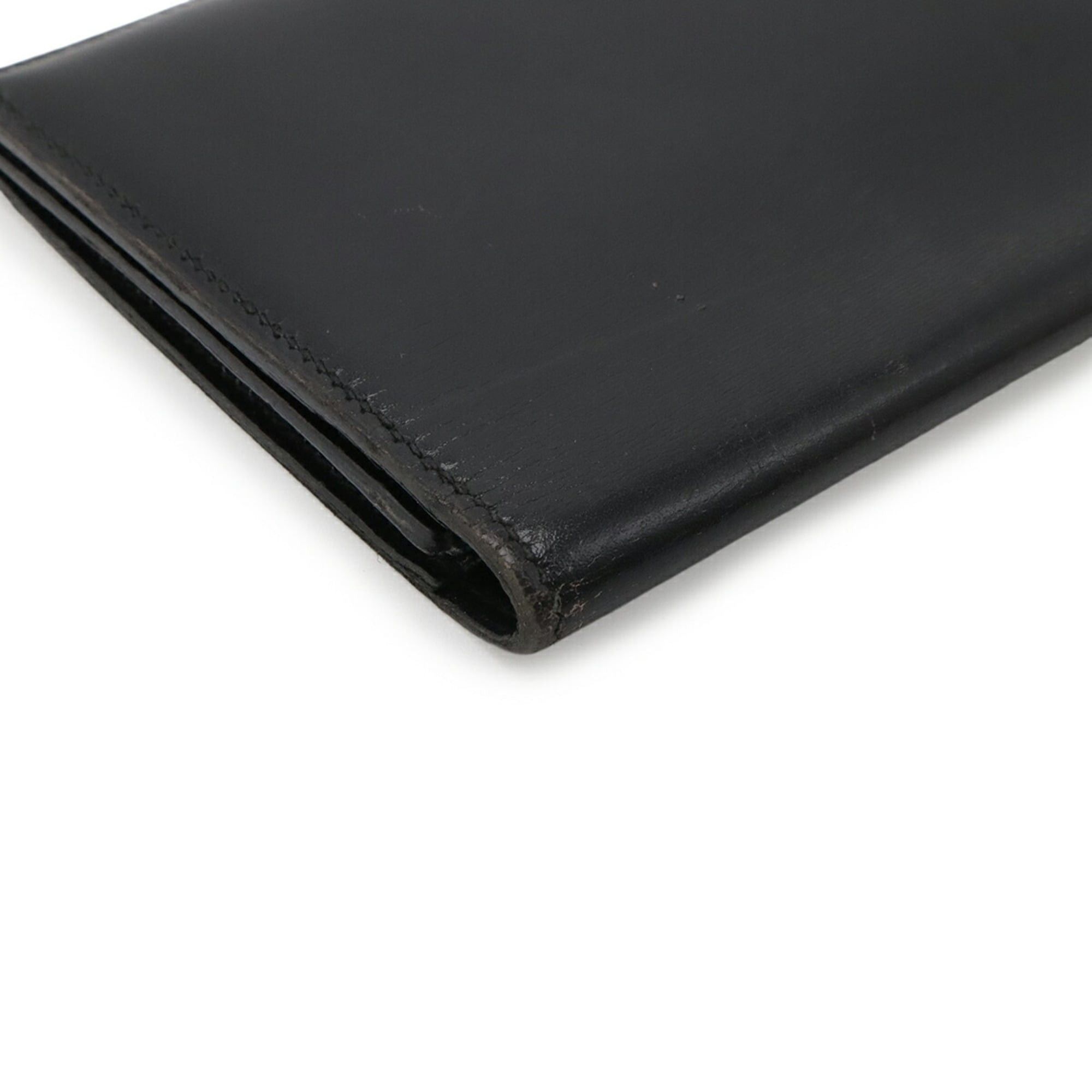 Hermes HERMES Osaka Long Wallet, Bi-fold Box Calf Leather, Black Size ONE SIZE - 4 Thumbnail