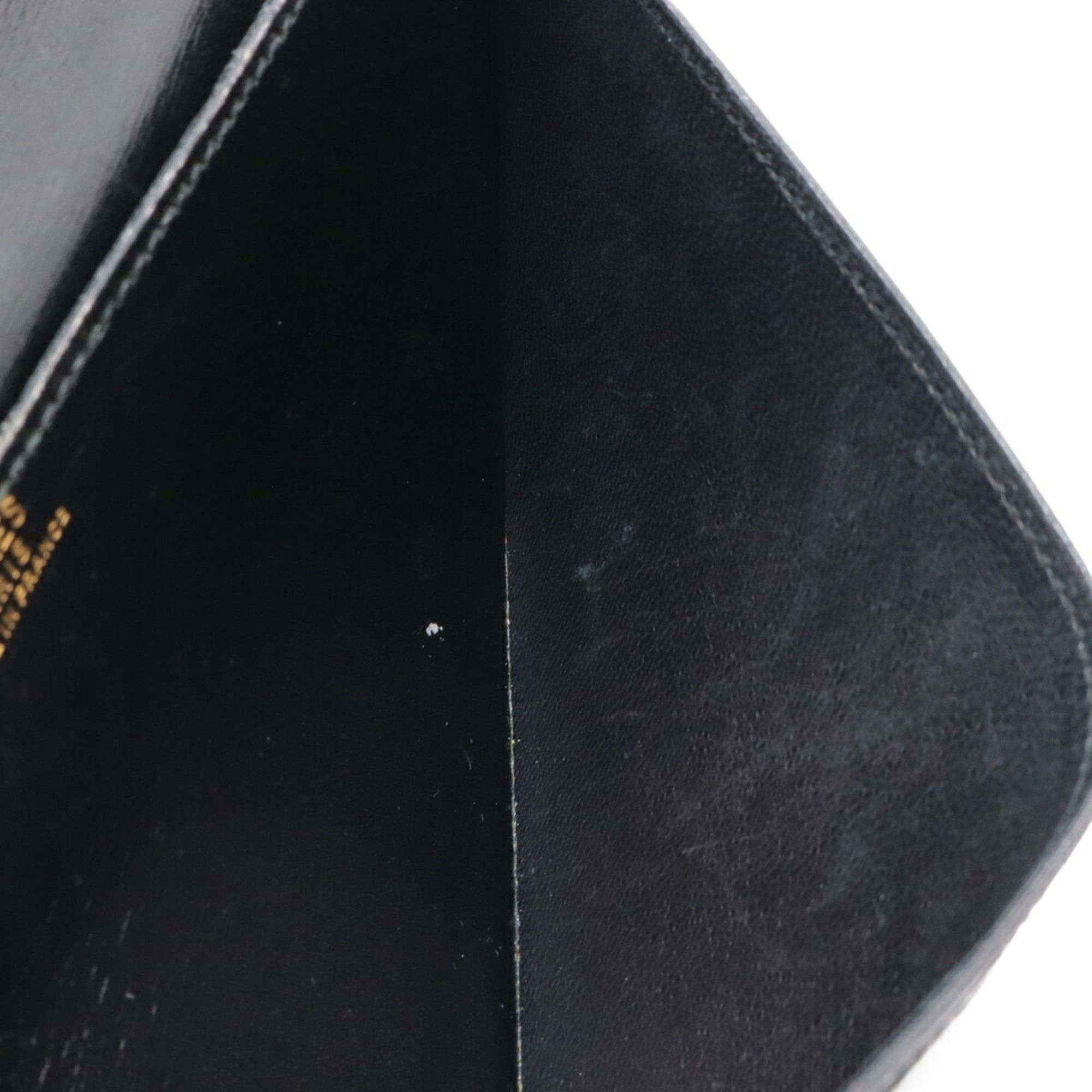 Hermes HERMES Osaka Long Wallet, Bi-fold Box Calf Leather, Black Size ONE SIZE - 7 Thumbnail