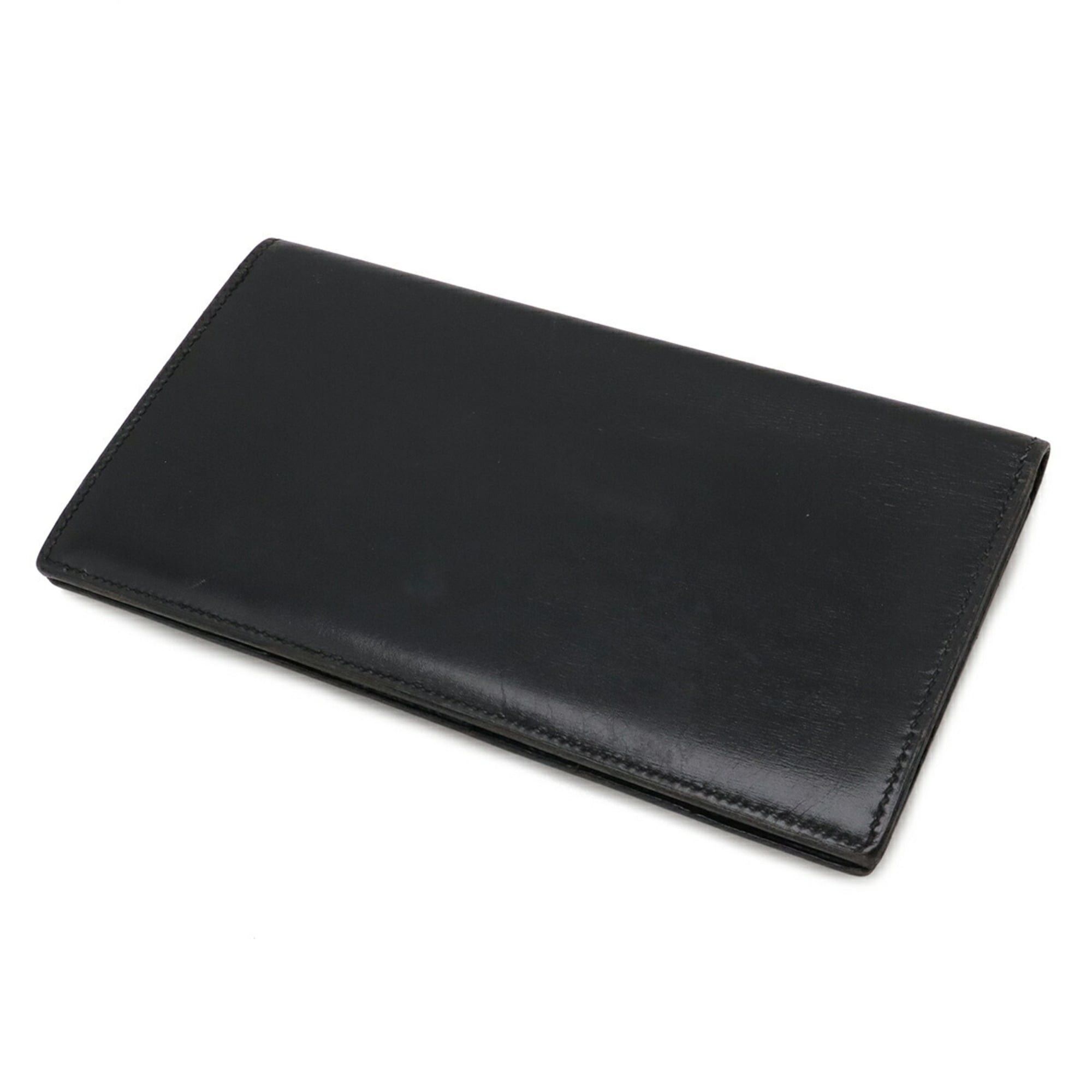 Hermes HERMES Osaka Long Wallet, Bi-fold Box Calf Leather, Black Size ONE SIZE - 3 Thumbnail