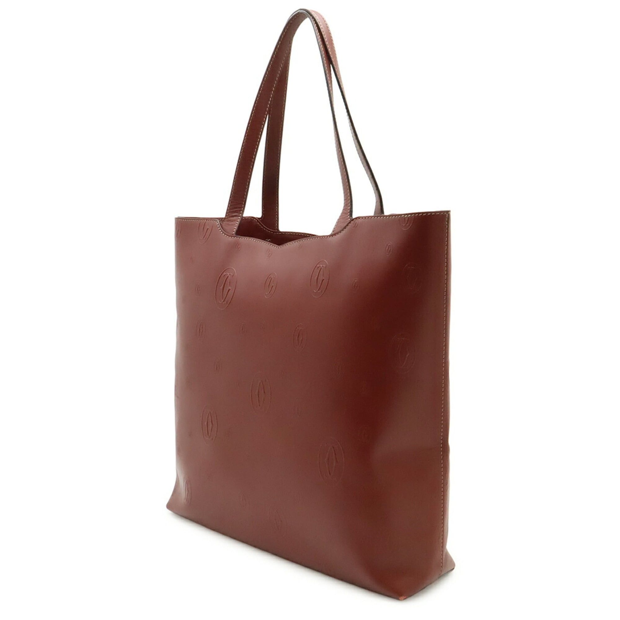 Cartier Cartier Happy Birthday CC Tote Bag Shoulder Leather Bordeaux Size ONE SIZE - 3 Thumbnail