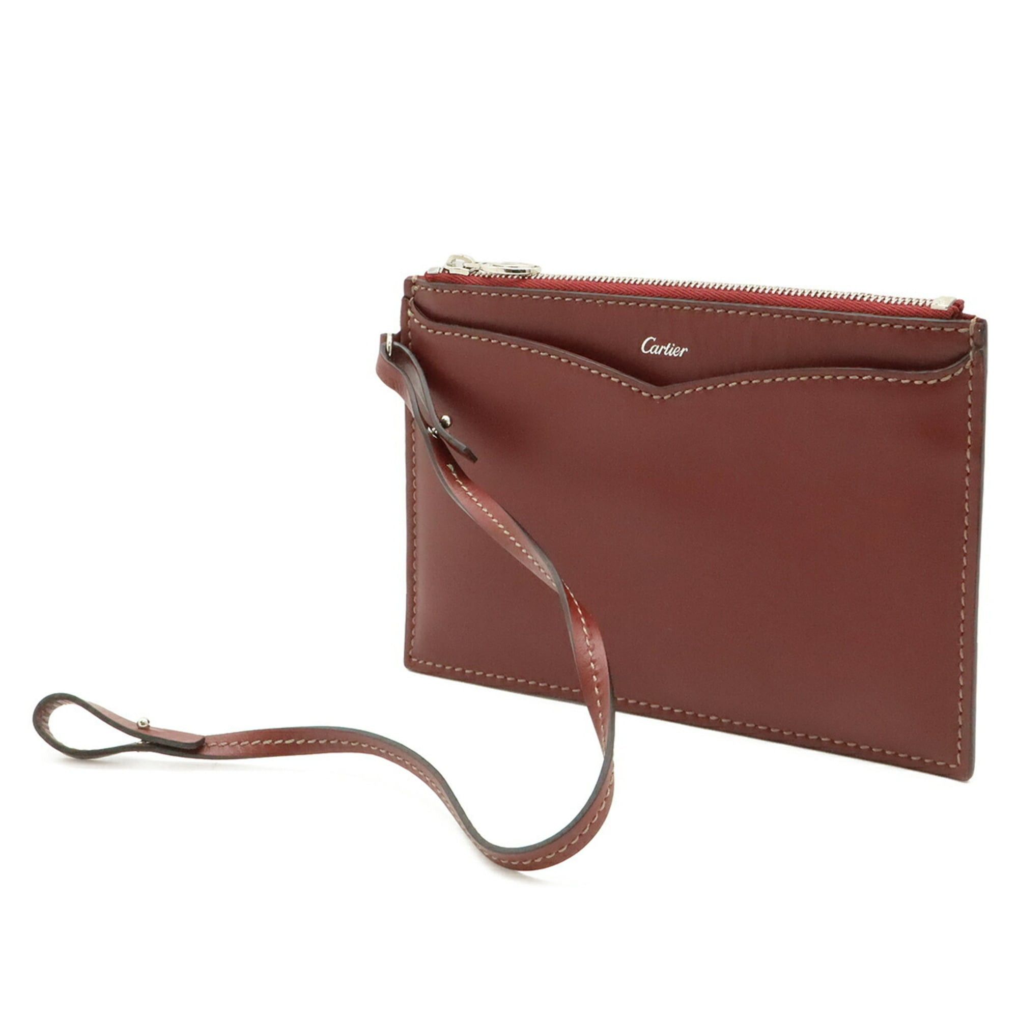 Cartier Cartier Happy Birthday CC Tote Bag Shoulder Leather Bordeaux Size ONE SIZE - 10 Thumbnail