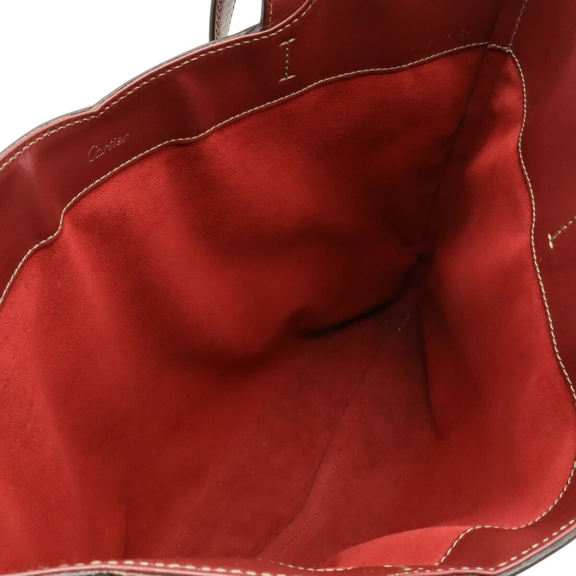 Cartier Cartier Happy Birthday CC Tote Bag Shoulder Leather Bordeaux Size ONE SIZE - 9 Thumbnail