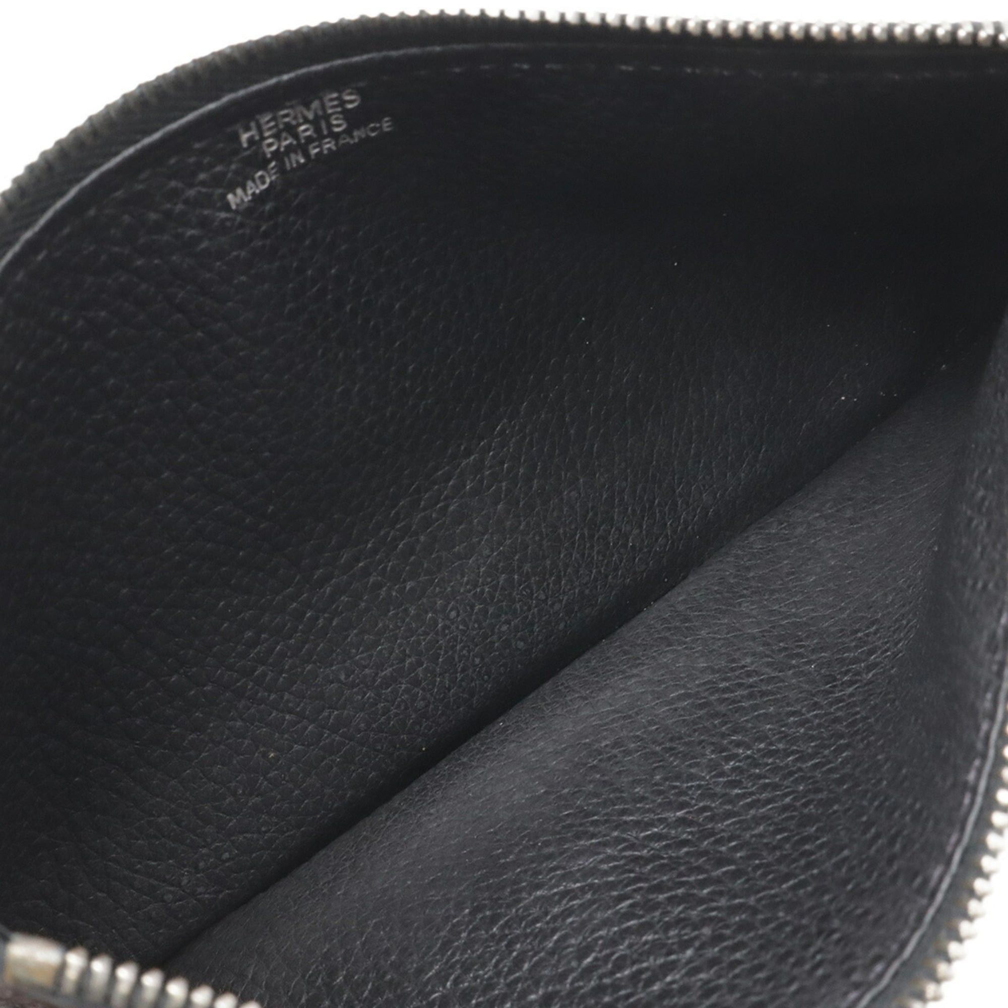 Hermes HERMES Dogon Duo GM Bi-fold Long Wallet, Taurillon Clemence Leather, Black, Coin Pocket, □R Stamp Size ONE SIZE - 9 Thumbnail