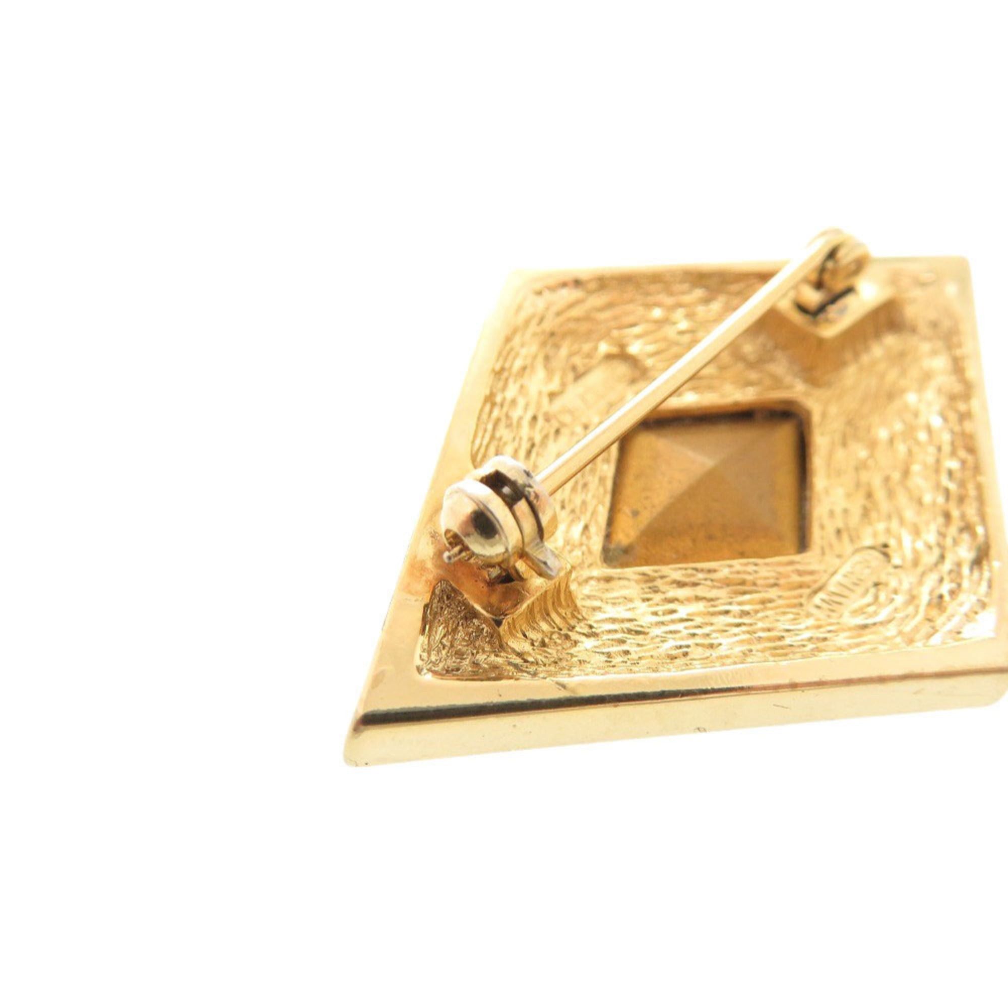 Dior Excellent condition Christian Dior metal rhinestone colored stone gold brooch 0086 Size ONE SIZE - 7 Thumbnail