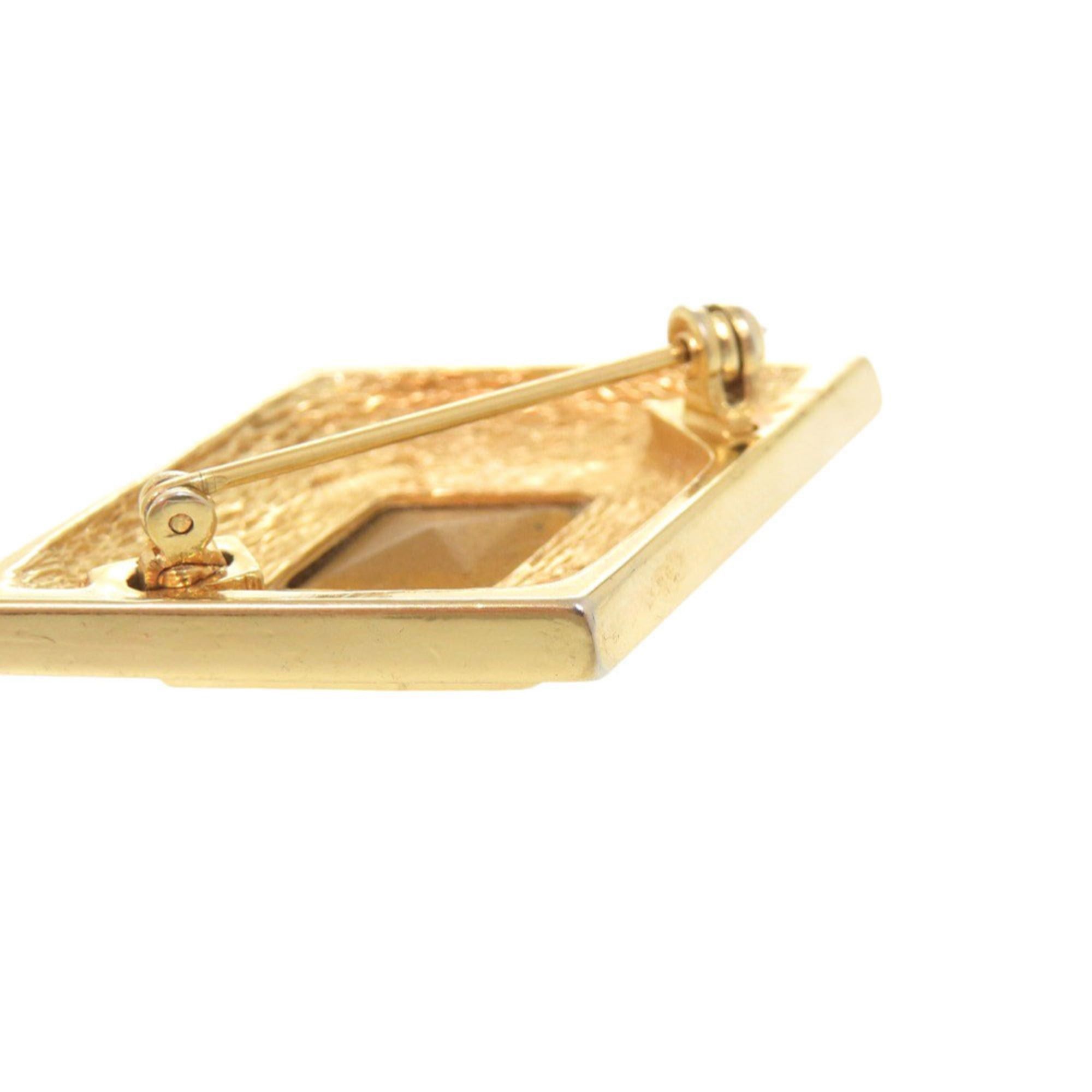 Dior Excellent condition Christian Dior metal rhinestone colored stone gold brooch 0086 Size ONE SIZE - 8 Thumbnail