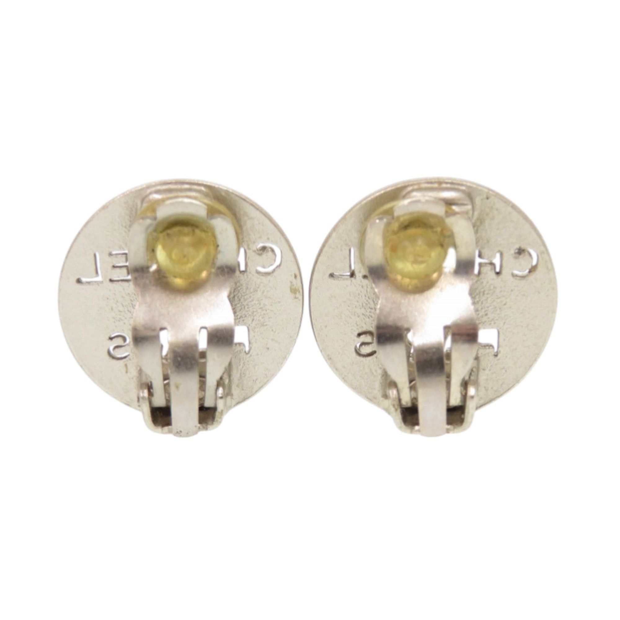Chanel Excellent condition Chanel logo 00 C silver earrings accessory 1342 CHANEL Size ONE SIZE - 2 Thumbnail