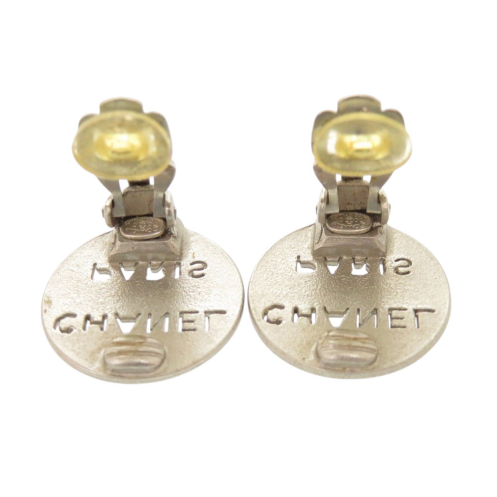 Chanel Excellent condition Chanel logo 00 C silver earrings accessory 1342 CHANEL Size ONE SIZE - 3 Thumbnail