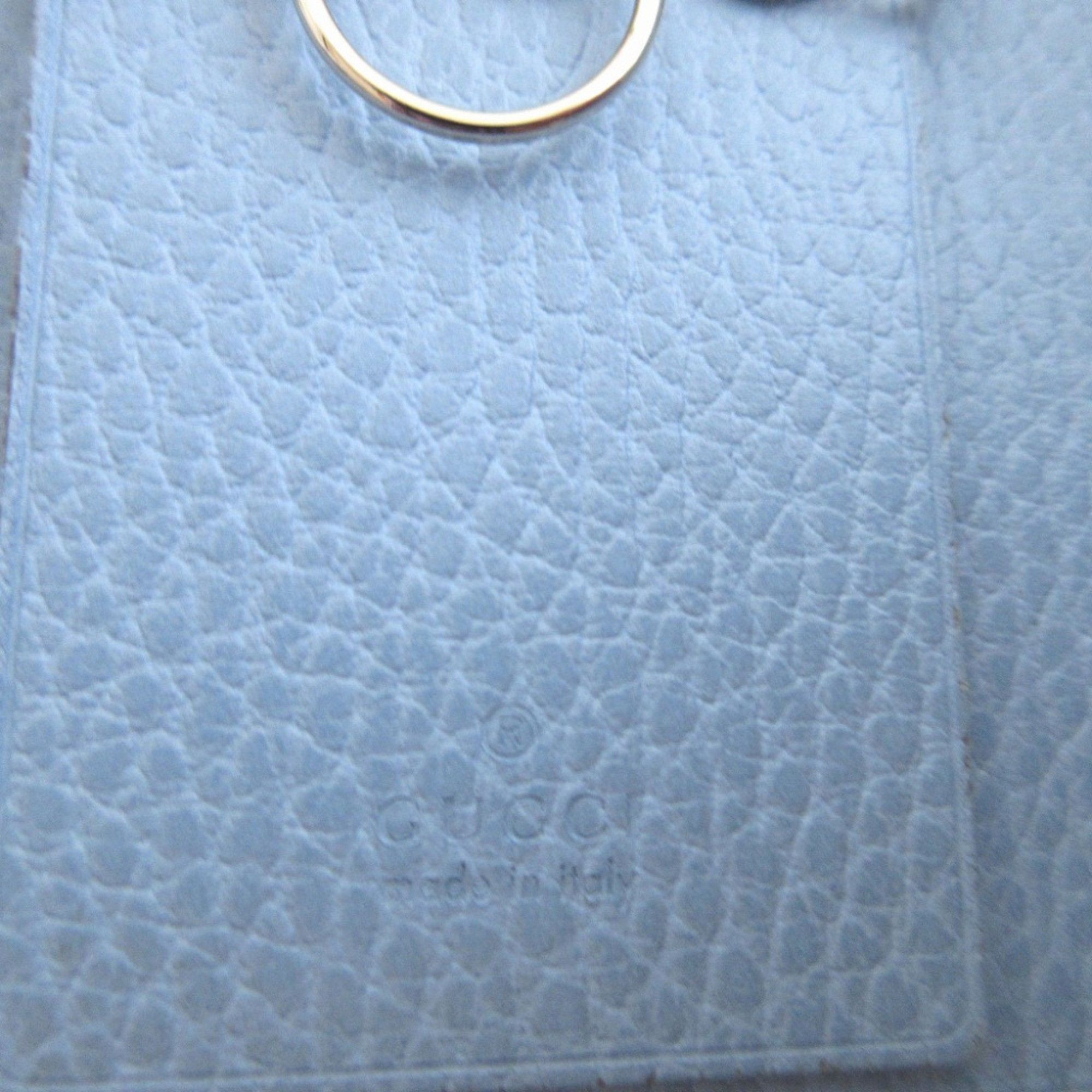 Gucci Like New Gucci Swing 354499 Leather Light Blue 6-Key Case 0074GUCCI Size ONE SIZE - 8 Thumbnail