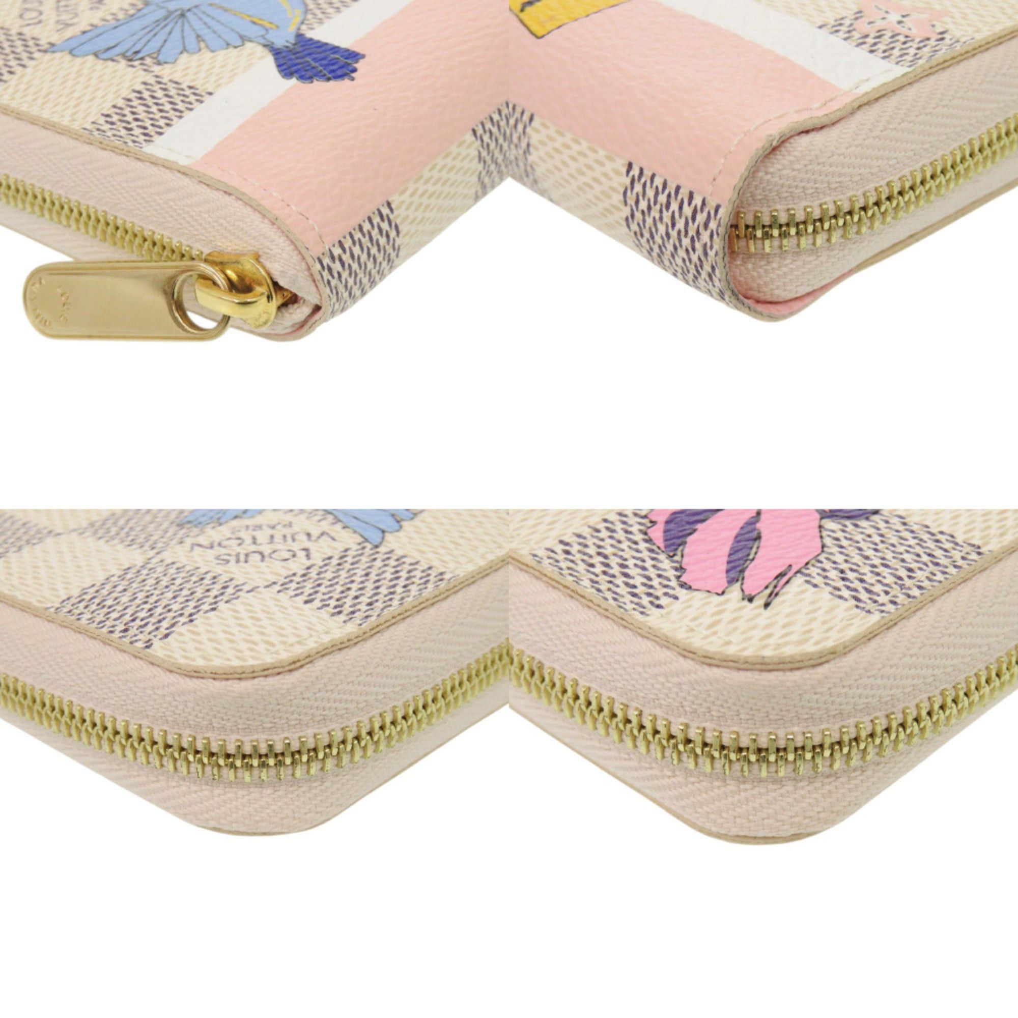 Louis Vuitton Unused Louis Vuitton Zippy Coin Purse Damier Azur Bird Print N60138 Wallet/Coin Case LV 0311LOUIS VUITTON Size ONE SIZE - 3 Thumbnail