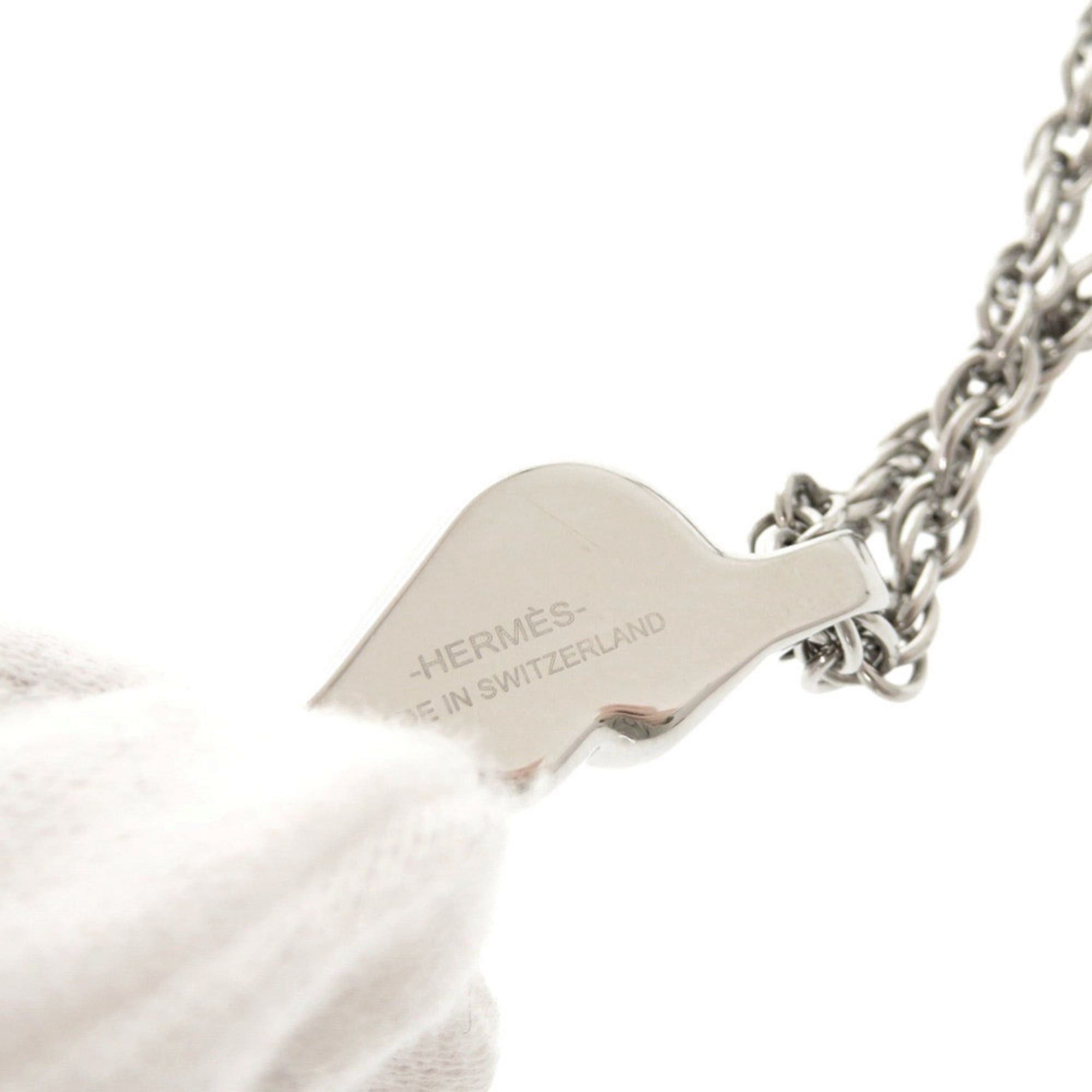Hermes Like New Hermes Bon Voyage Metal Silver Keychain 1796HERMES Size ONE SIZE - 6 Thumbnail