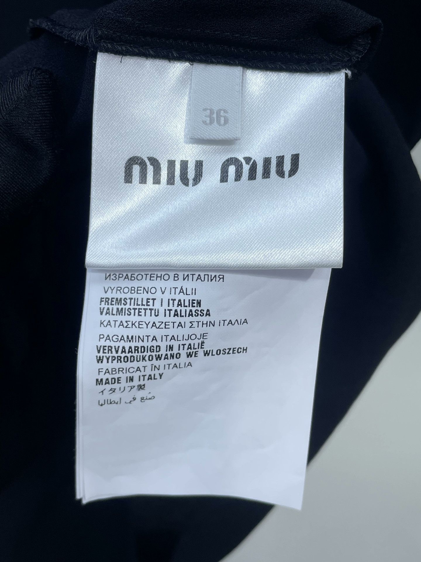 Miu Miu Miumiu Black Rhinestone Collar Top Size XS / US 0-2 / IT 36-38 - 7 Thumbnail