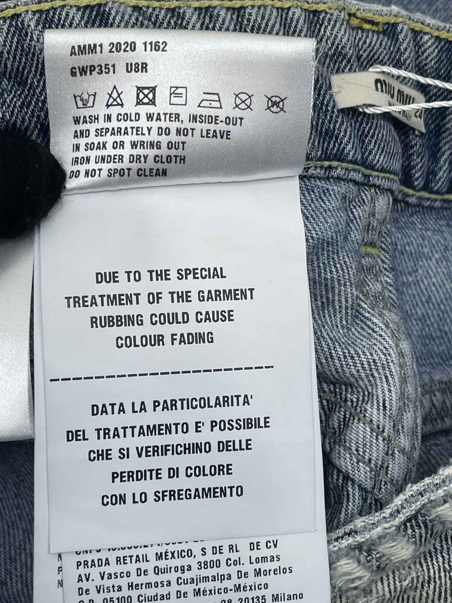 Miu Miu Miumiu Letter Pocket Casual Jeans Size 24" / US 00 / IT 34 - 6 Thumbnail