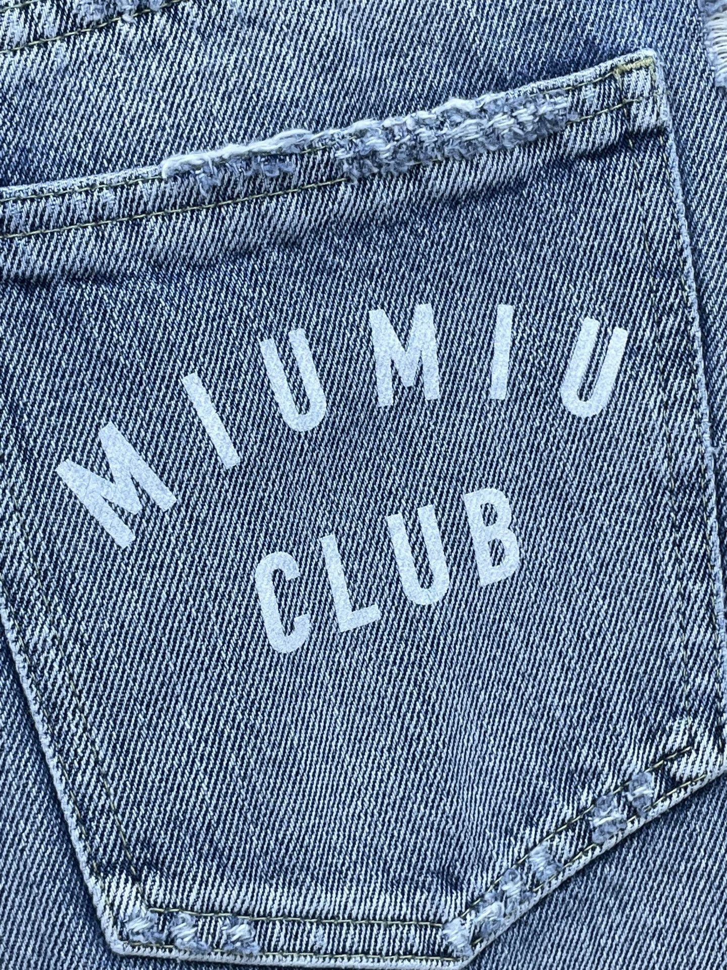 Miu Miu Miumiu Letter Pocket Casual Jeans Size 24" / US 00 / IT 34 - 3 Thumbnail