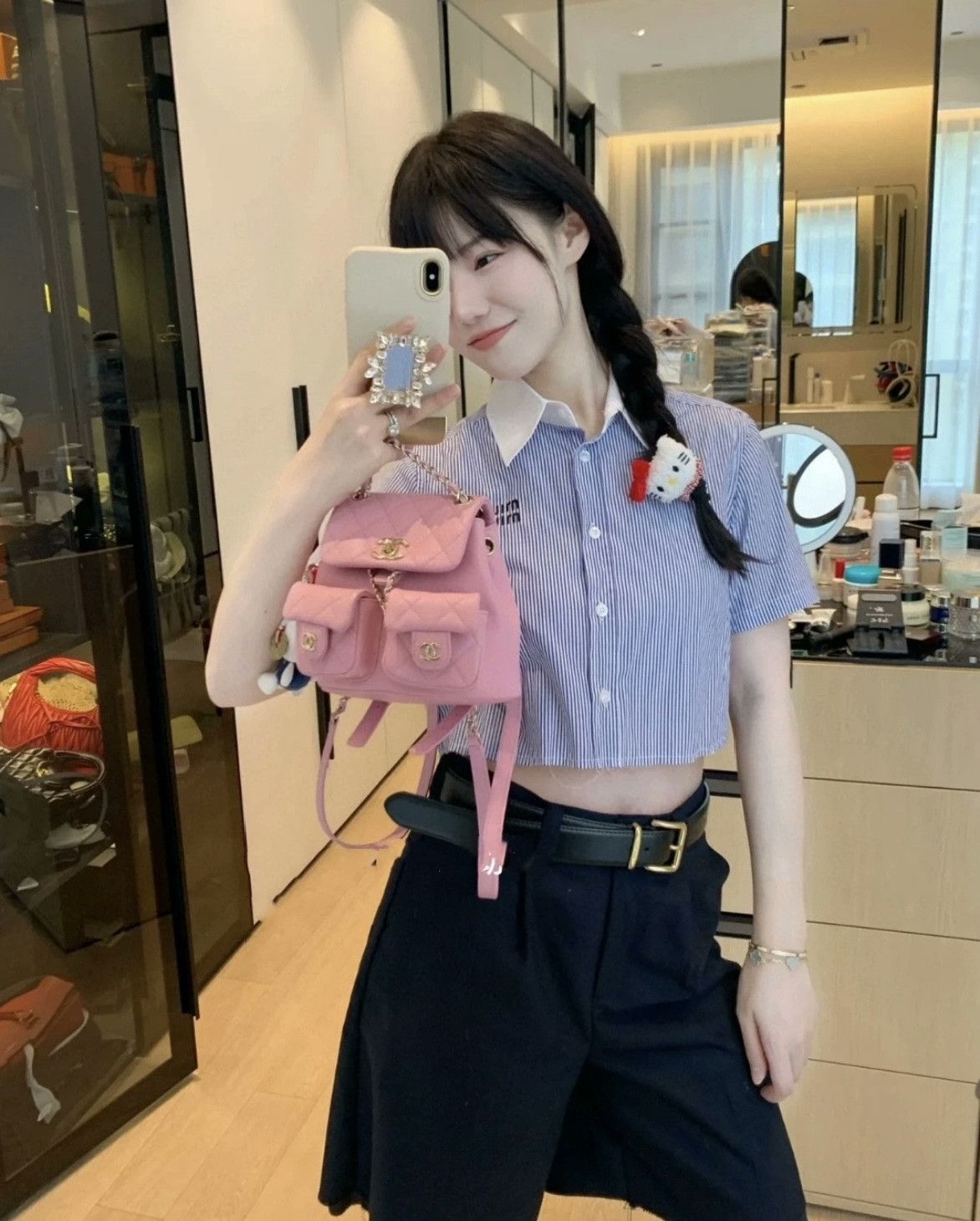 Miu Miu Miumiu 2024 Blue White Striped Shirt Size XS / US 0-2 / IT 36-38 - 9 Thumbnail