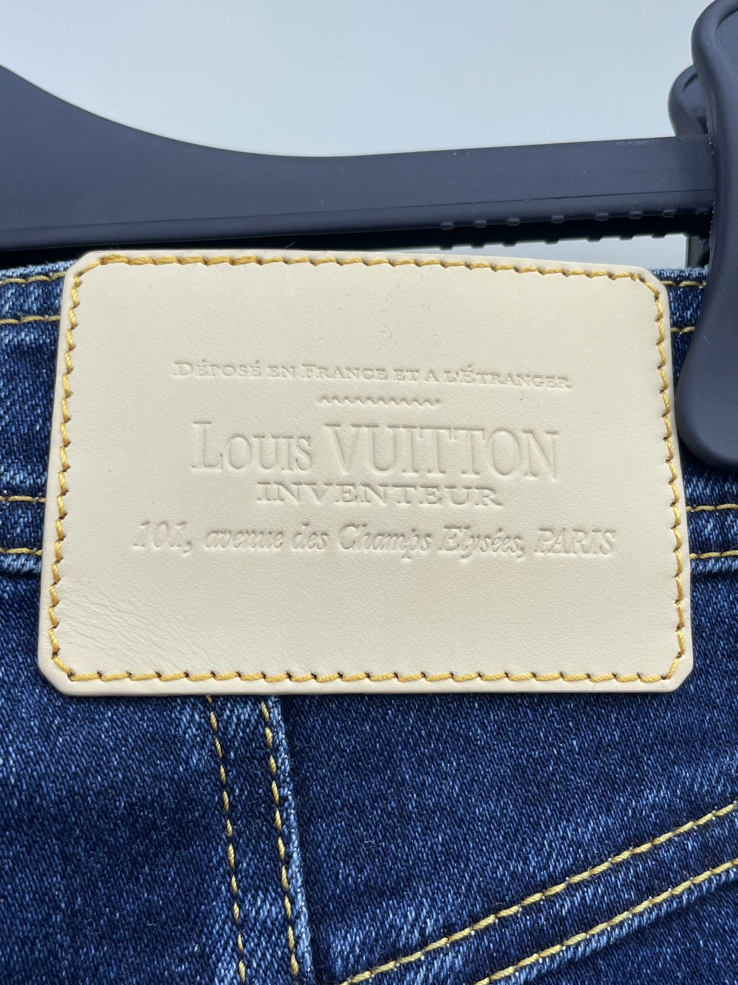 Louis Vuitton LV Blue Denim Skinny Pants Size 36" / US 14 / IT 50 - 4 Thumbnail