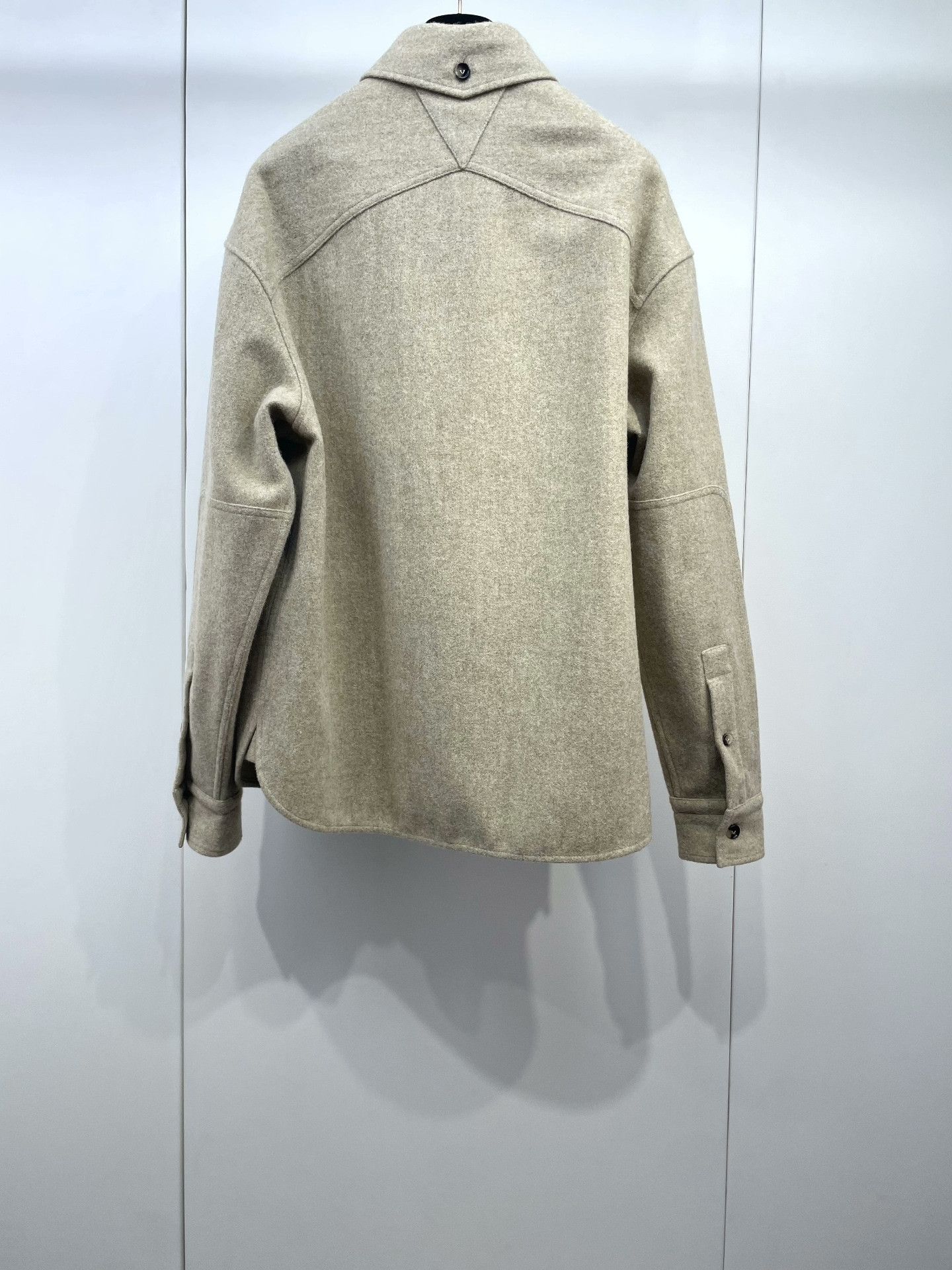 Bottega Veneta BV Shirt-Style Wool Coat Size S / US 4 / IT 40 - 2 Thumbnail