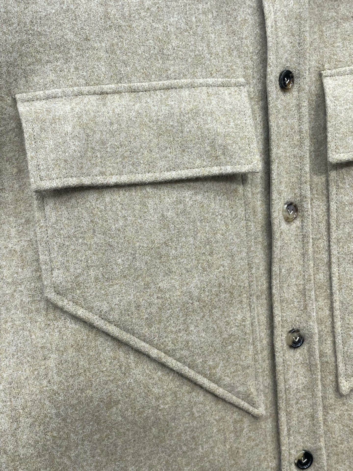 Bottega Veneta BV Shirt-Style Wool Coat Size S / US 4 / IT 40 - 5 Thumbnail