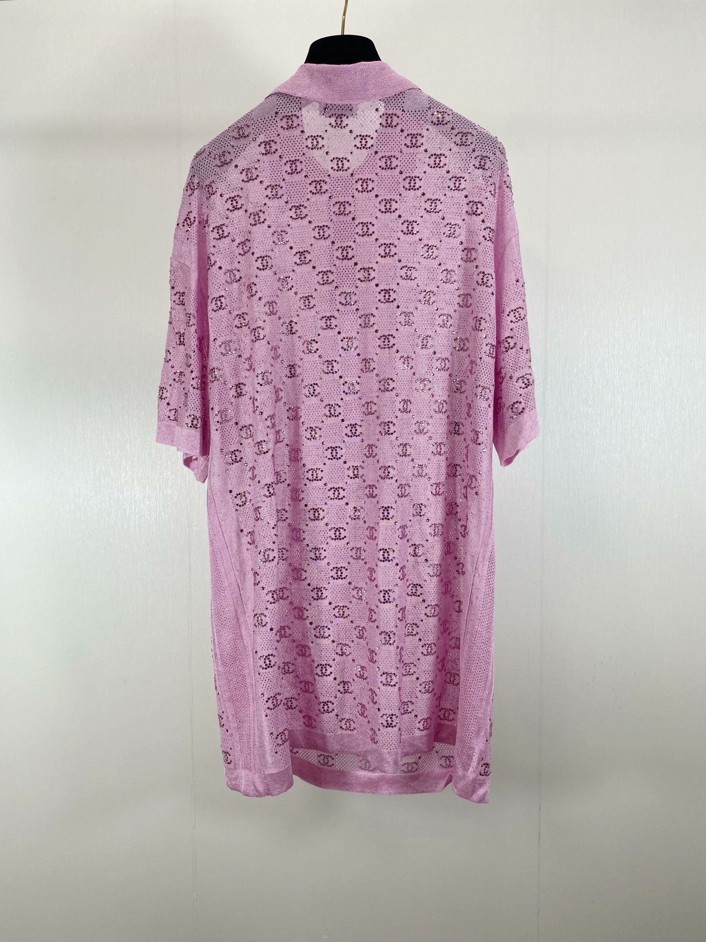 Chanel Chanel 23P Pink Diamond CC Polo Dress Size XXS / US 00 / IT 34 - 9 Thumbnail