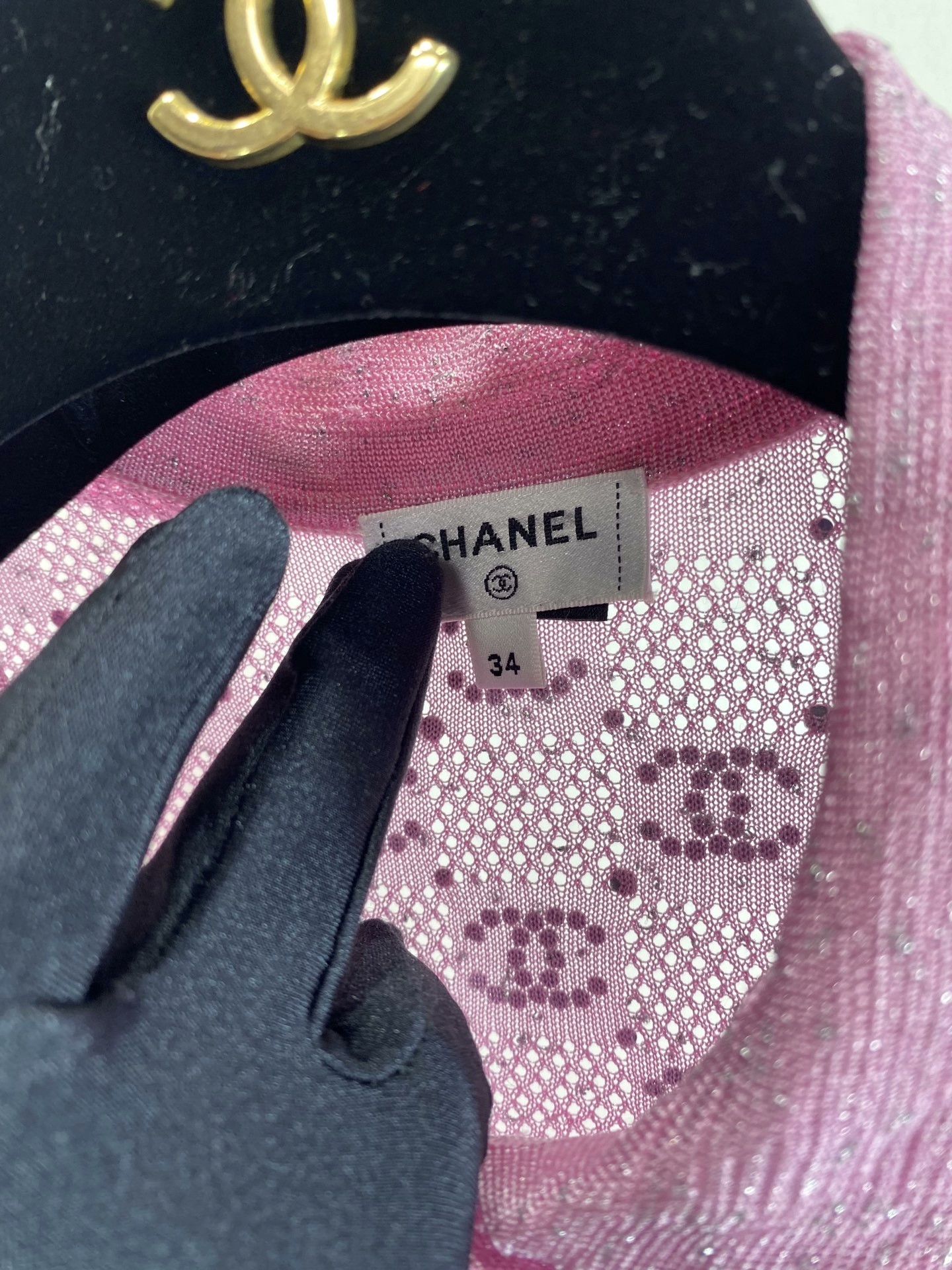 Chanel Chanel 23P Pink Diamond CC Polo Dress Size XXS / US 00 / IT 34 - 6 Thumbnail