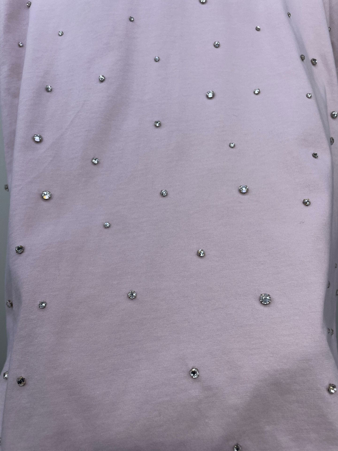Miu Miu Miu Miu Pink Rhinestone Short-Sleeve T-Shirt Size XS / US 0-2 / IT 36-38 - 4 Thumbnail