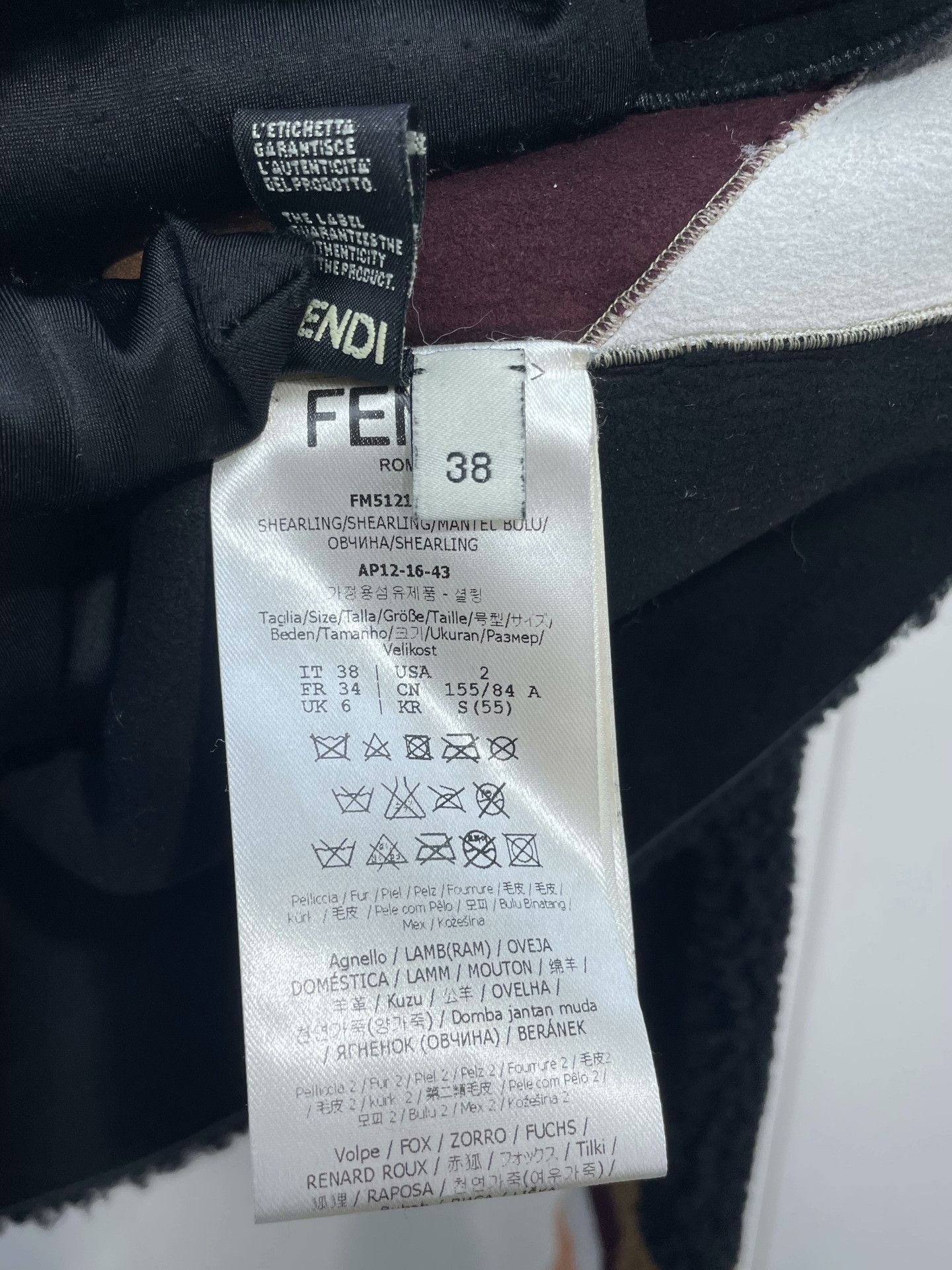 Fendi Fendi Colorblock Fur Coat Size S / US 4 / IT 40 - 8 Thumbnail