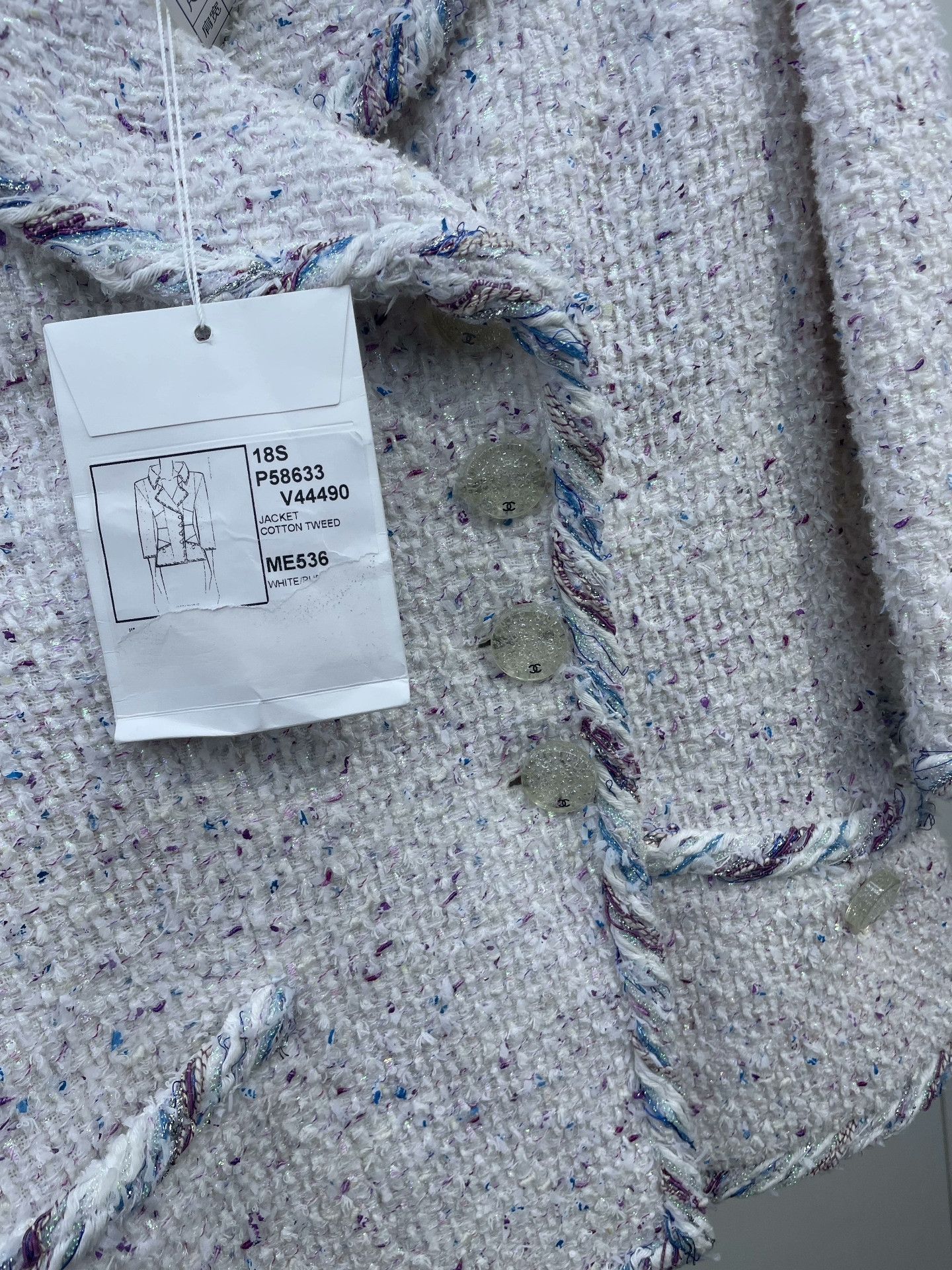 Chanel Chanel Colorful Tweed Collar Coat Size XXS / US 00 / IT 34 - 4 Thumbnail