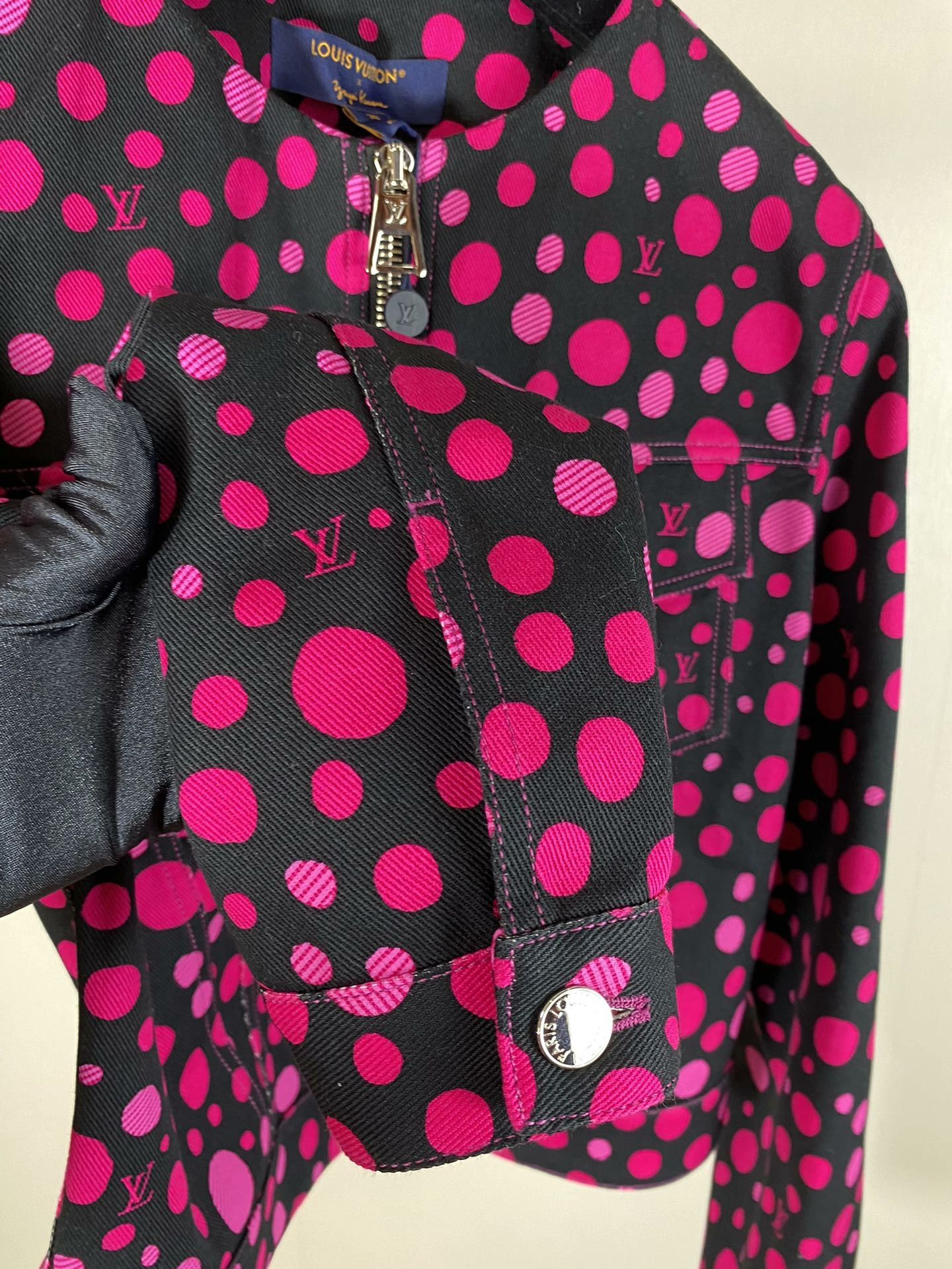 Louis Vuitton LV x Yayoi Kusama Polka Dot Denim Jacket Size S / US 4 / IT 40 - 4 Thumbnail