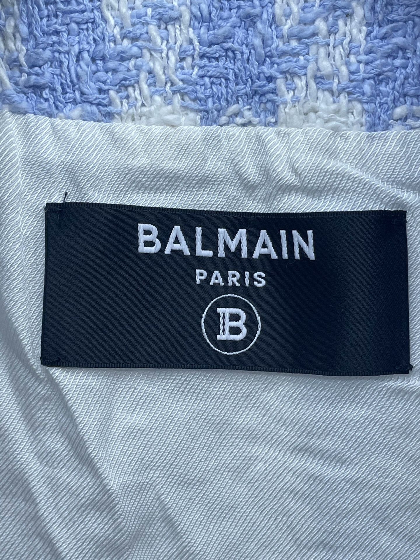 Balmain Balmain Houndstooth Padded Baseball Jacket Size XS / US 0-2 / IT 36-38 - 6 Thumbnail