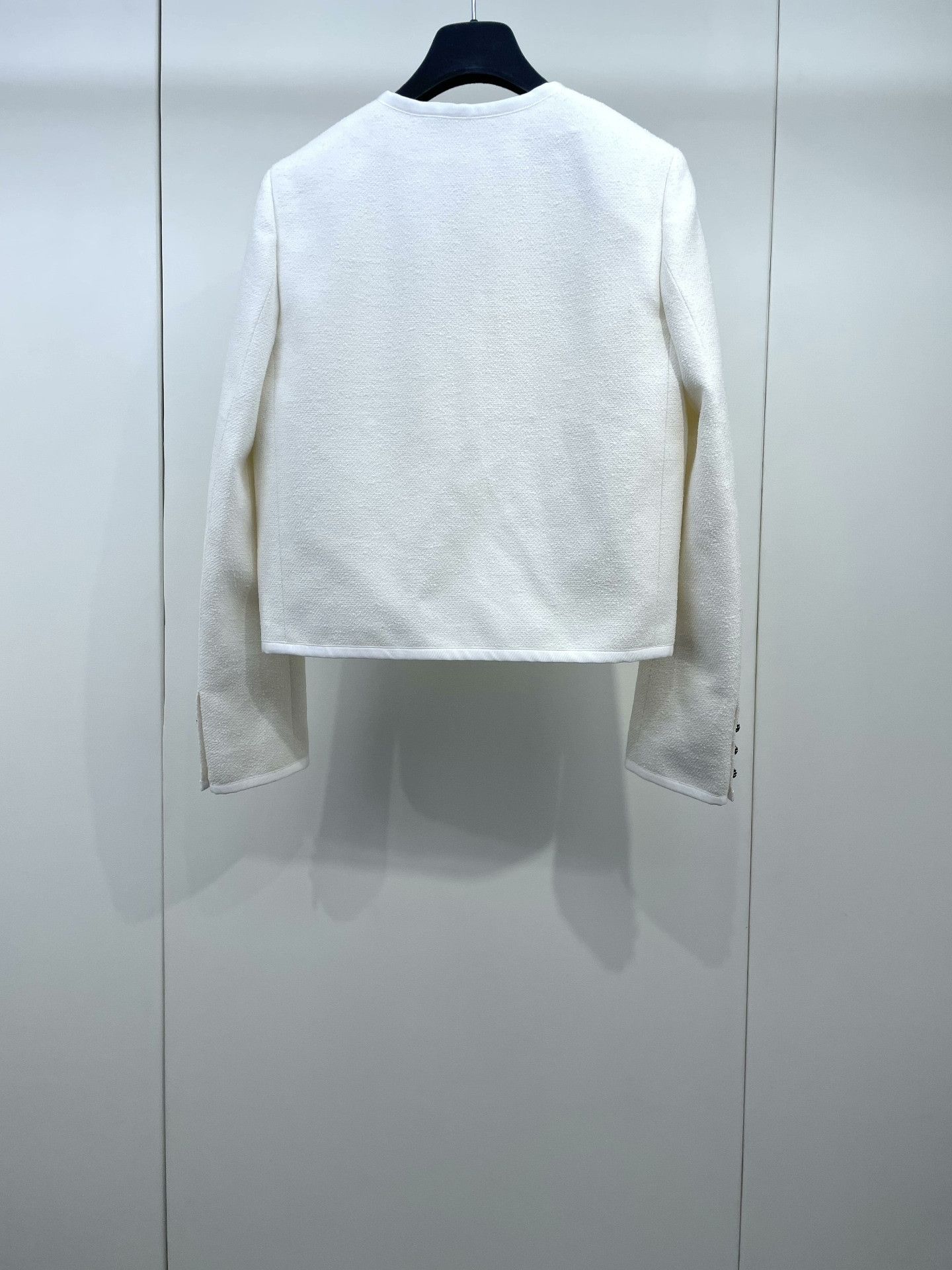 Dior Dior 25 Round Neck White Double Pocket Coat Size XXS / US 00 / IT 34 - 2 Thumbnail