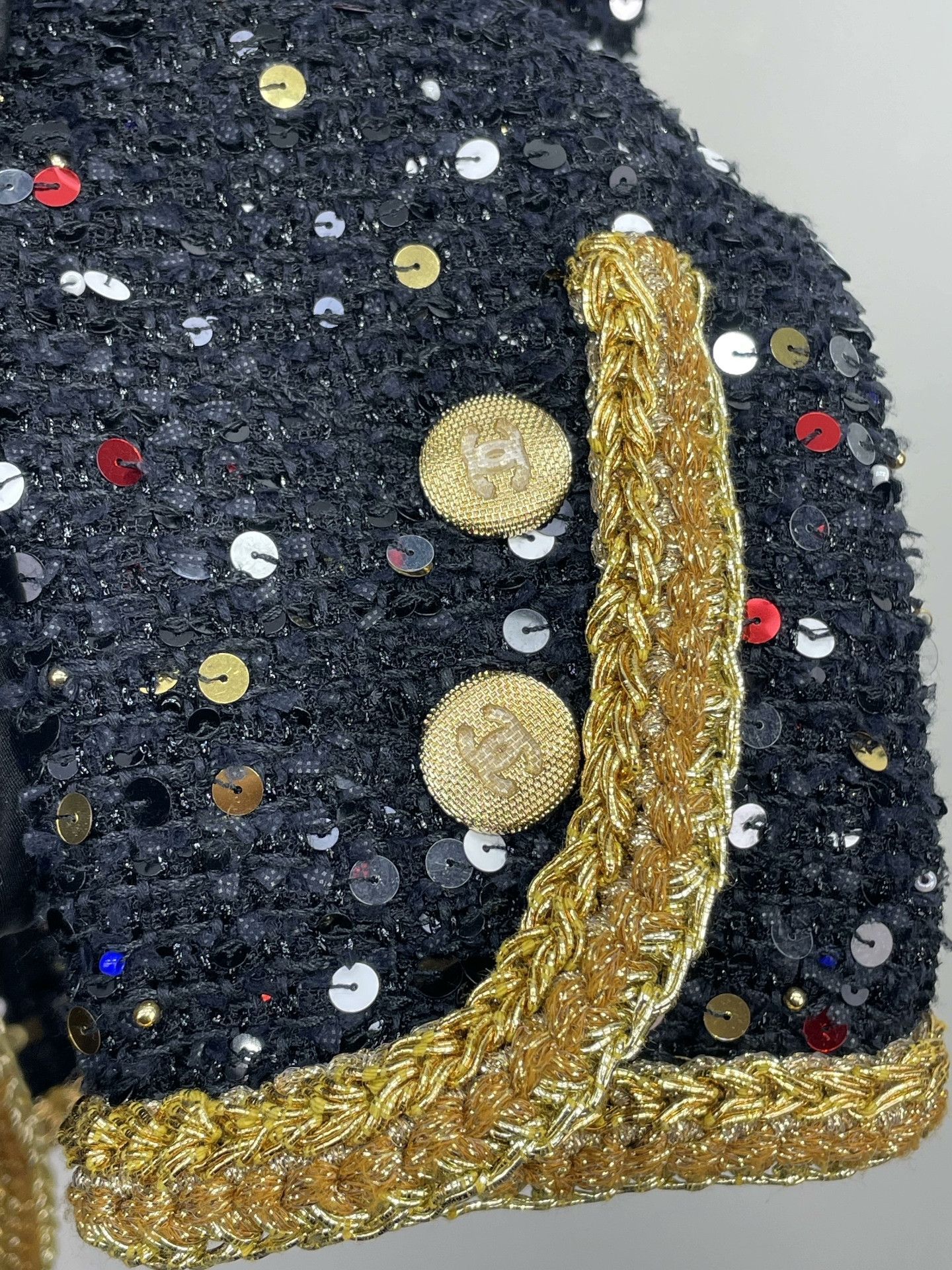 Chanel Chanel Colorful Sequin Black Gold Coat Size S / US 4 / IT 40 - 5 Thumbnail