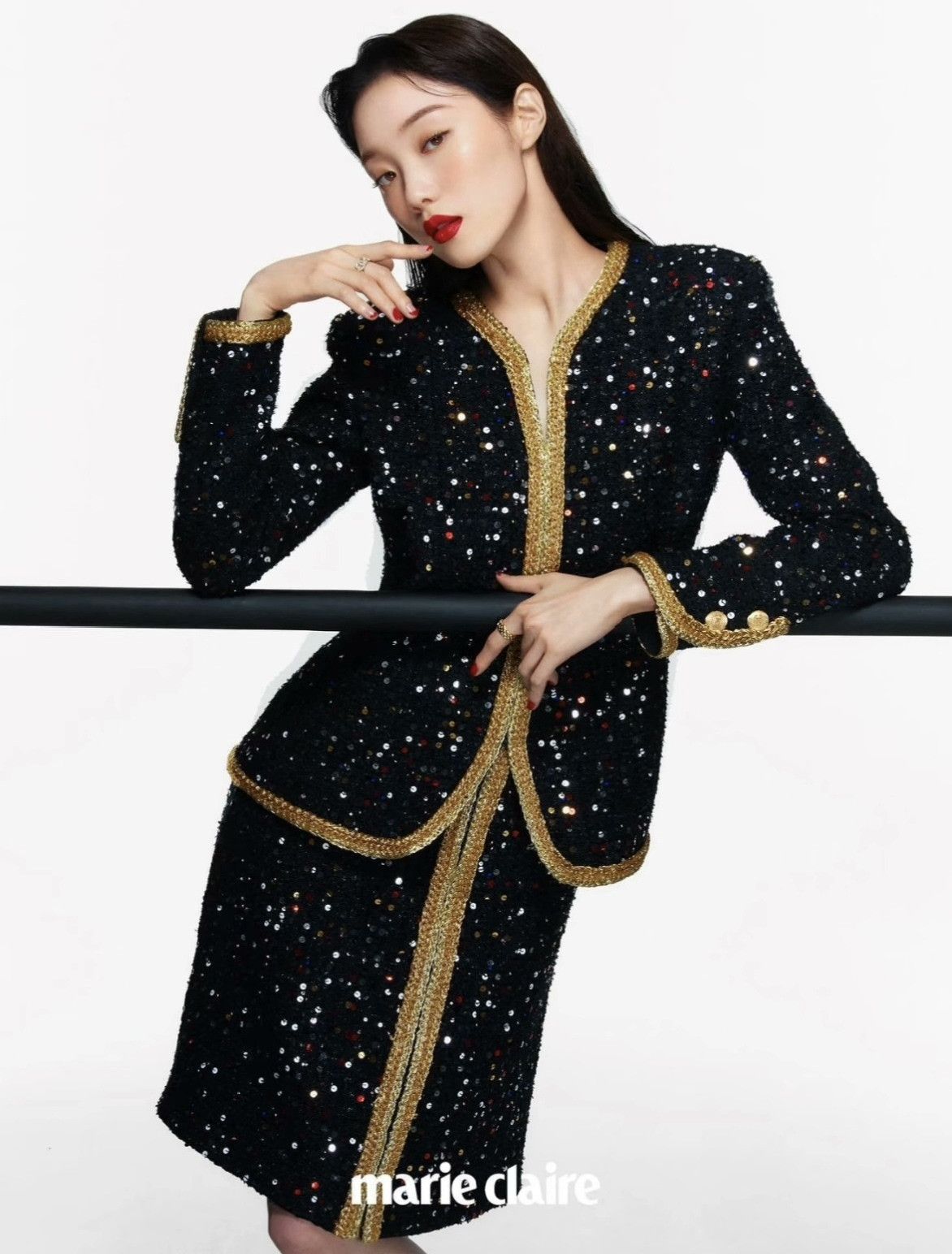 Chanel Chanel Colorful Sequin Black Gold Coat Size S / US 4 / IT 40 - 7 Thumbnail