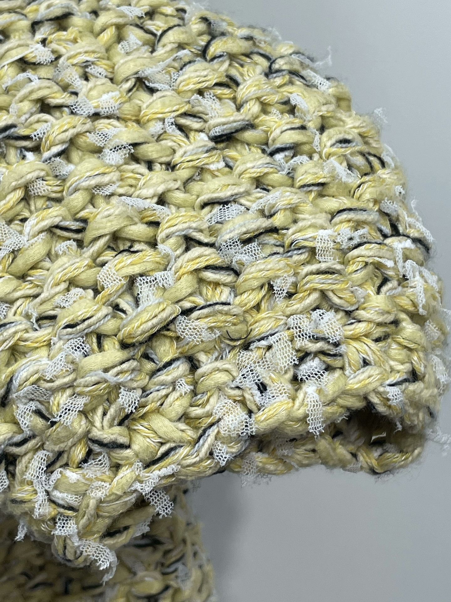 Chanel Chanel Yellow Knitted Short Jacket Size S / US 4 / IT 40 - 5 Thumbnail