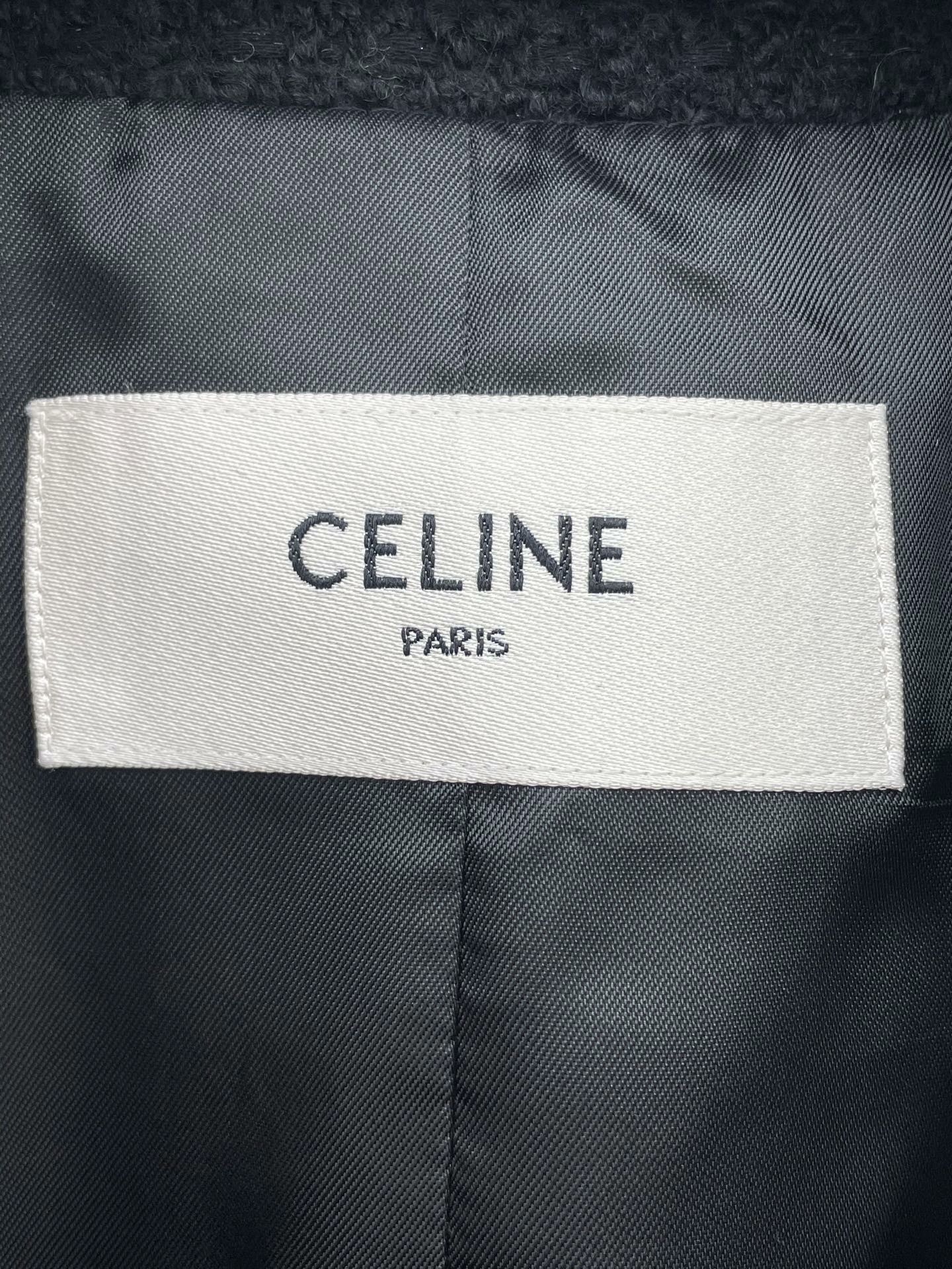 Celine Celine Black White Gold Button Jacket Size XXS / US 00 / IT 34 - 5 Thumbnail