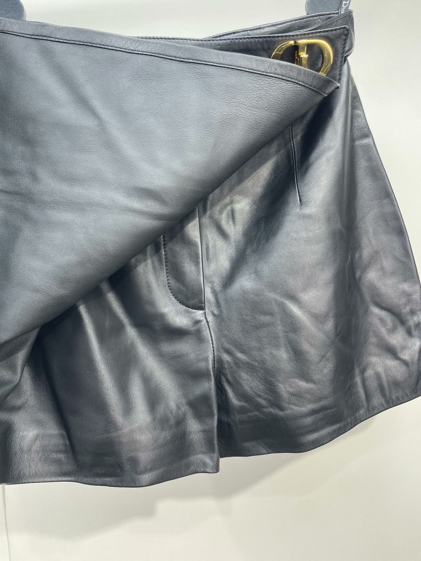 Dior Dior Metallic CD Buckle Lambskin Skirt Pants Size 36" / US 14 / IT 50 - 5 Thumbnail