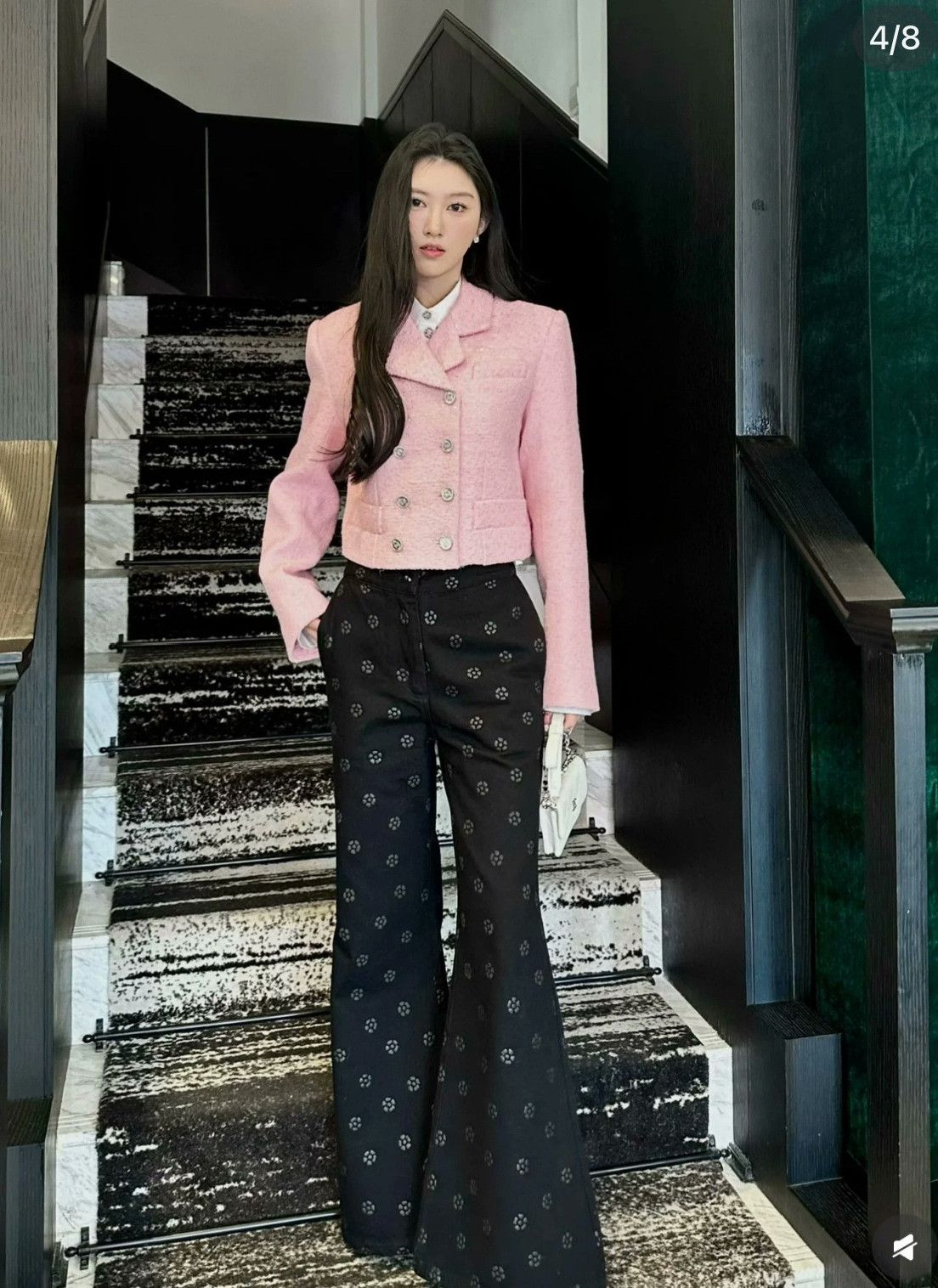 Gucci Gucci Pink Double-Breasted Short Coat Size M / US 6-8 / IT 42-44 - 9 Thumbnail