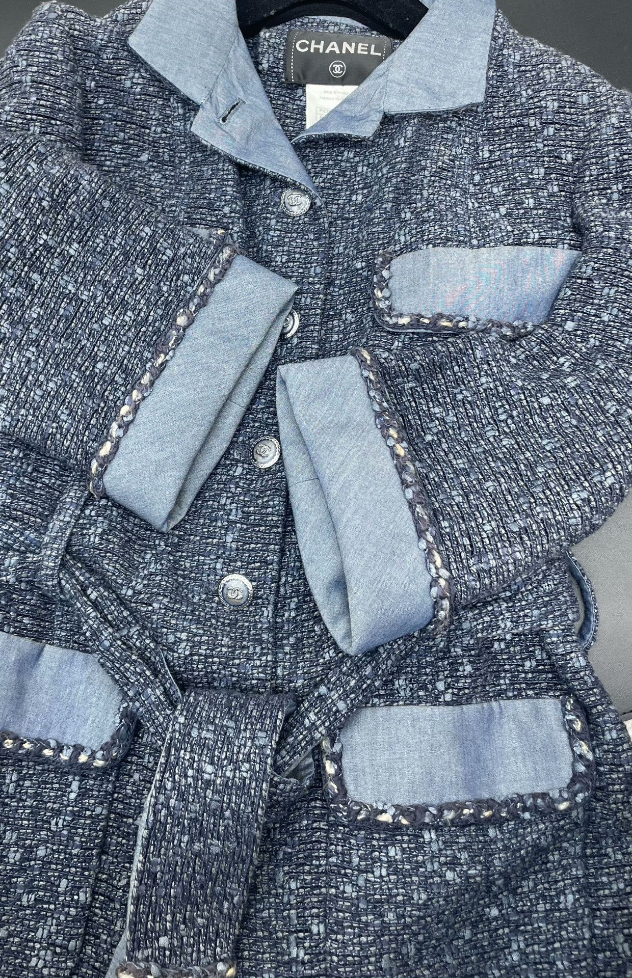 Chanel Chanel Four-Pocket Mid-Sleeve Belted Jacket Size XS / US 0-2 / IT 36-38 - 4 Thumbnail