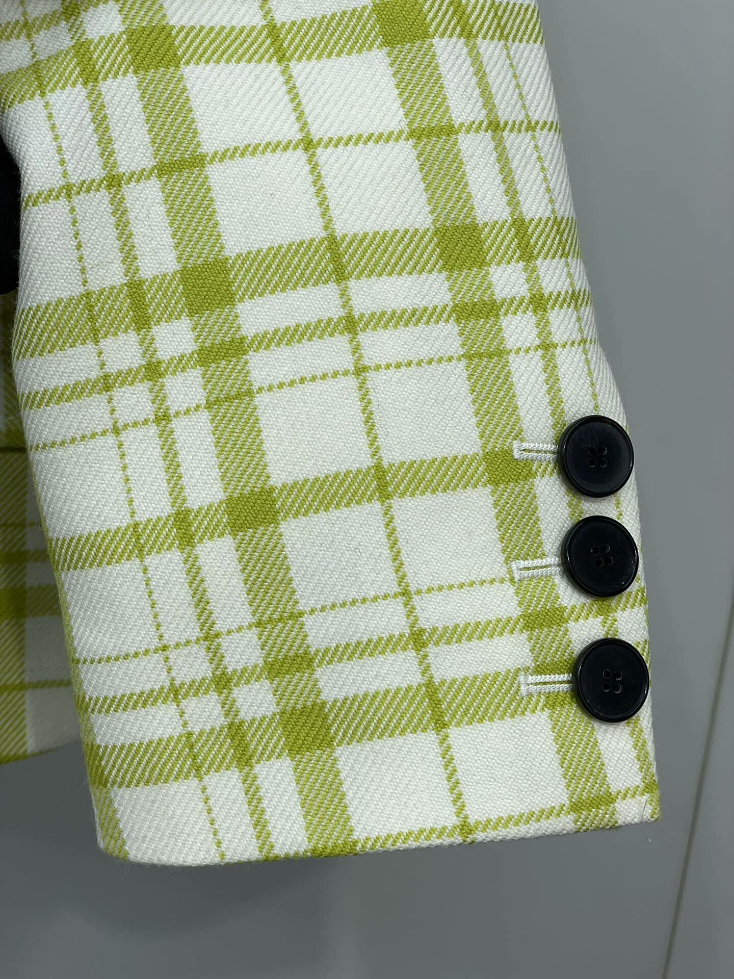 Dior Dior 2021 Fall Green Plaid Blazer Size XXS / US 00 / IT 34 - 4 Thumbnail