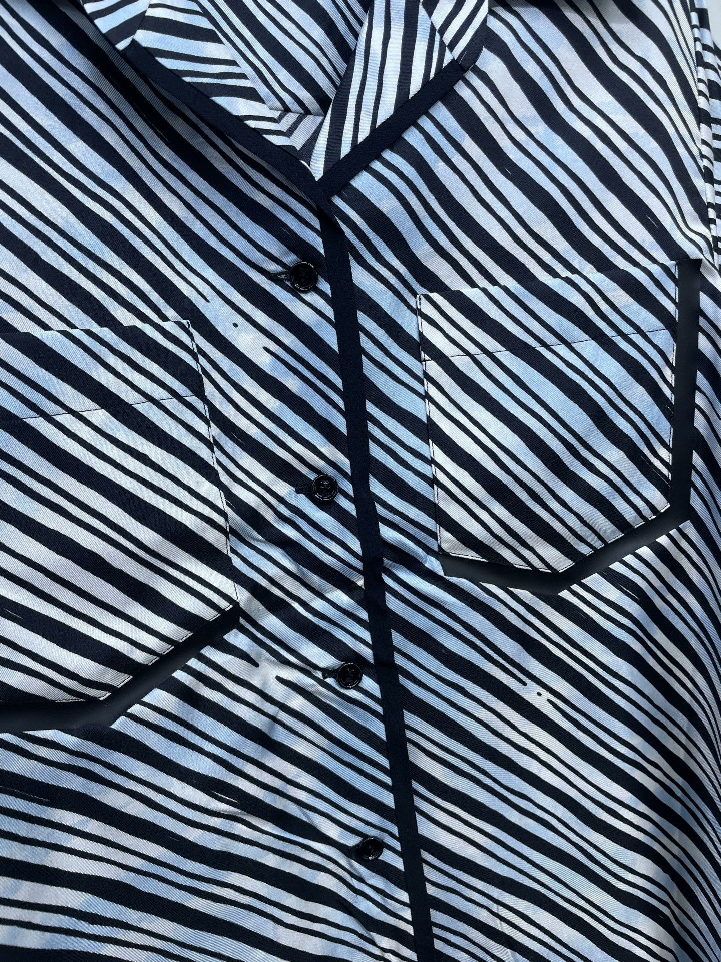 Fendi Fendi Striped Graffiti Short-Sleeve Shirt Size S / US 4 / IT 40 - 3 Thumbnail