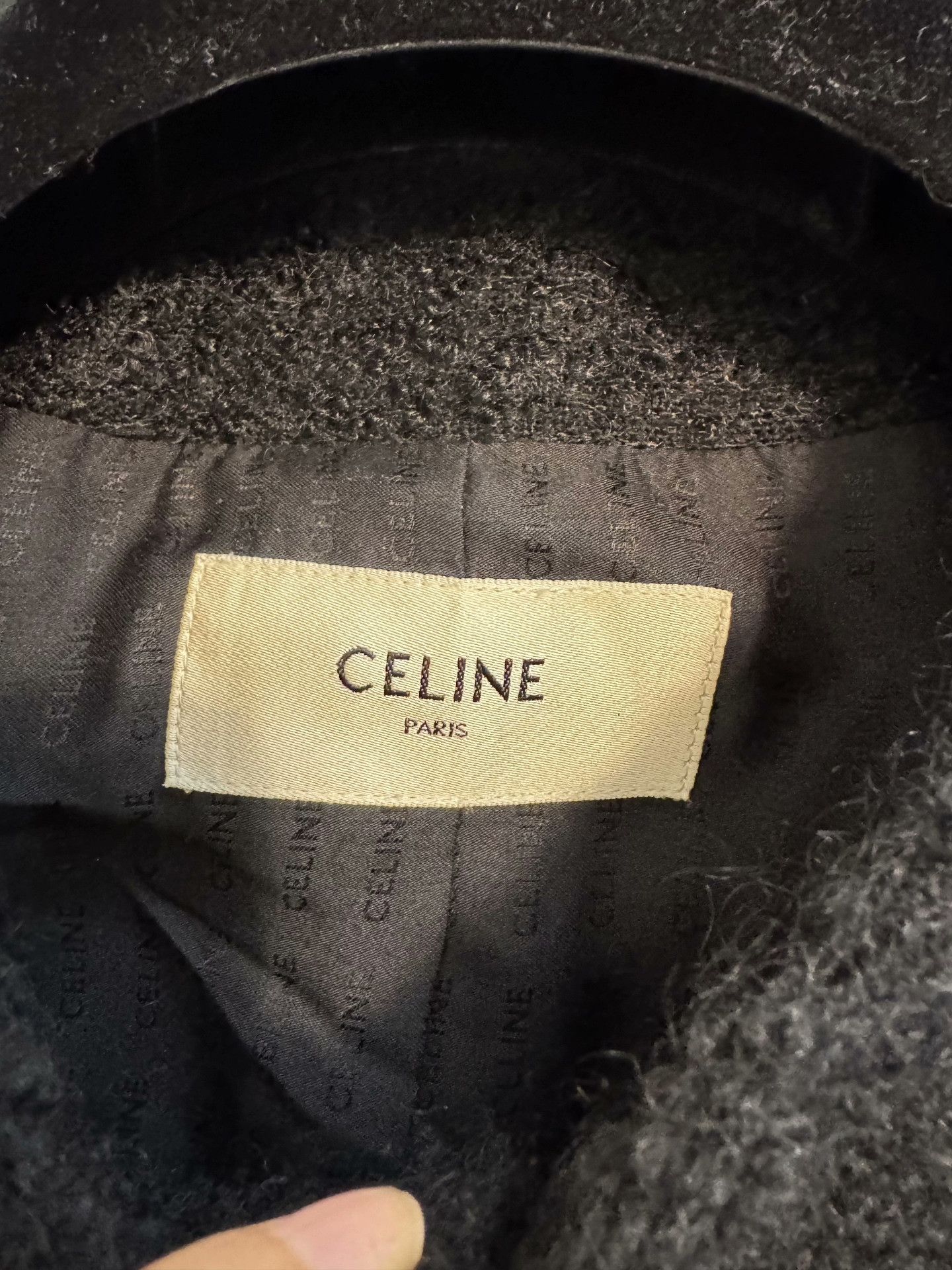 Celine Celine Black Gold Button Coat FR38 Size S / US 4 / IT 40 - 3 Thumbnail