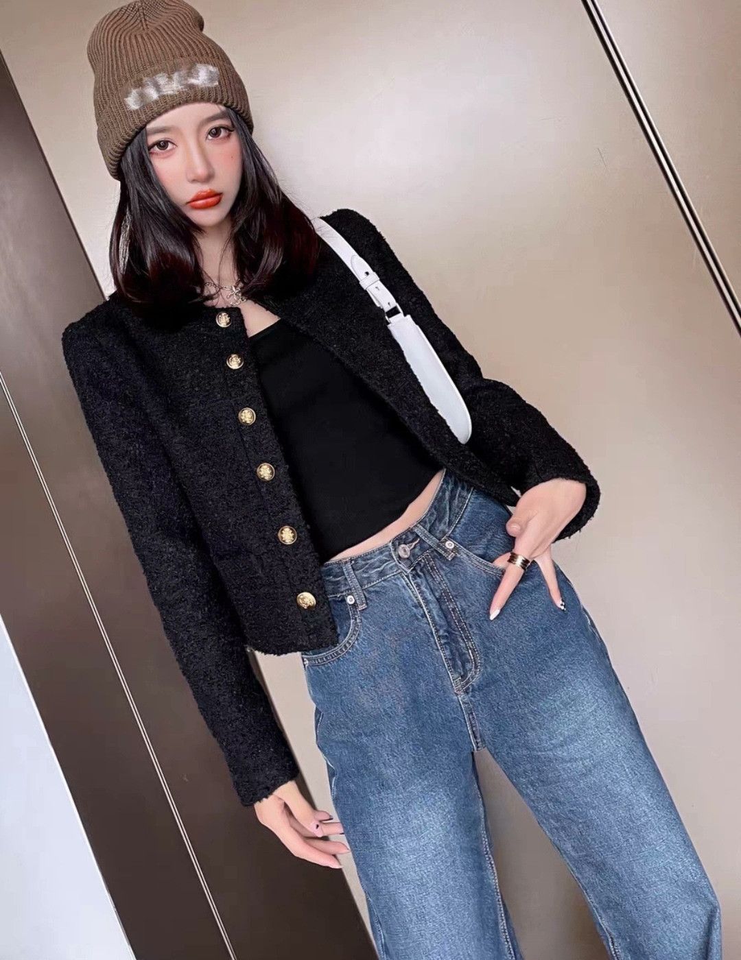Celine Celine Black Gold Button Coat FR38 Size S / US 4 / IT 40 - 8 Thumbnail