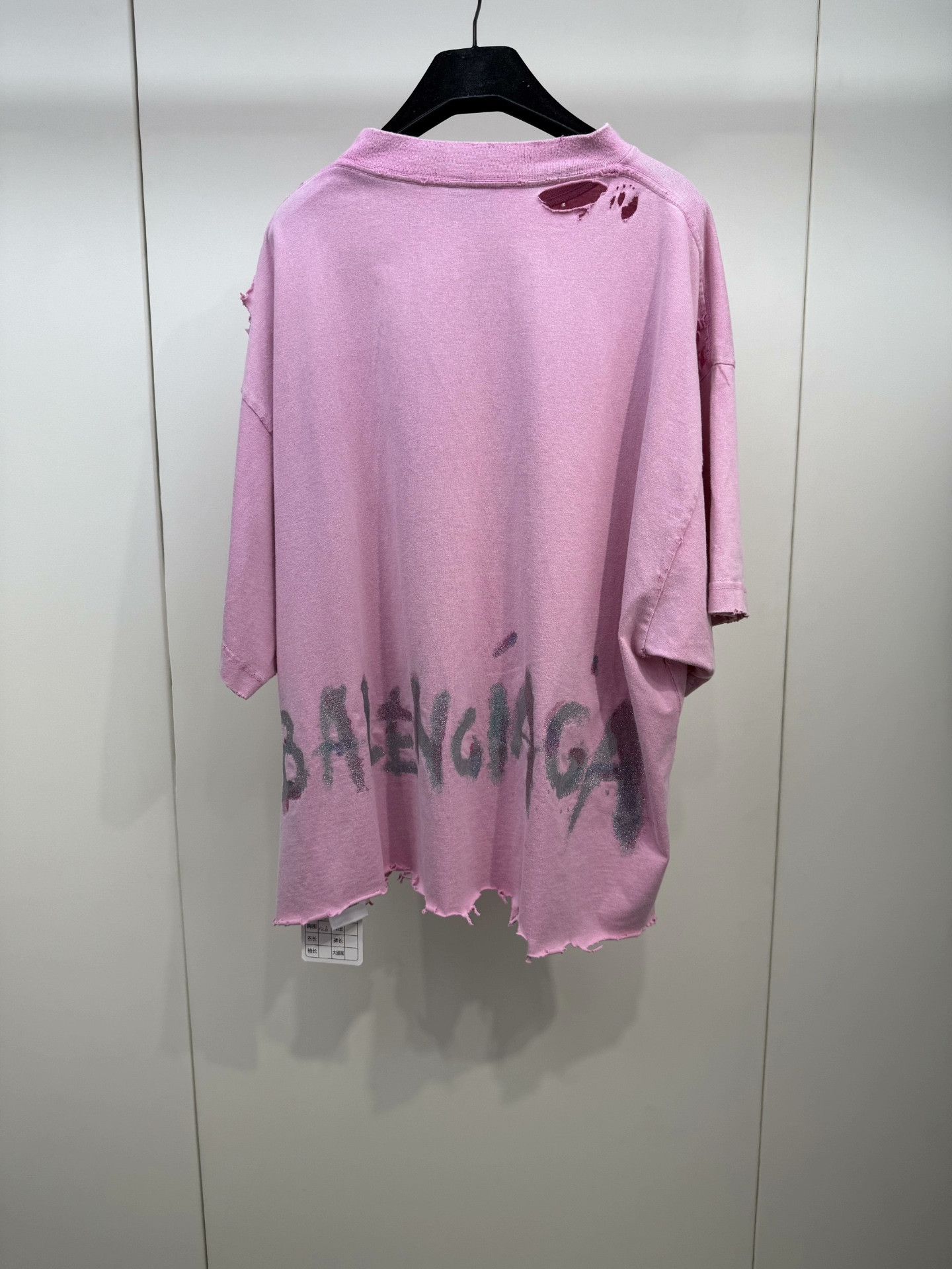 Balenciaga Balenciaga Pink Graffiti Short Sleeve Size S / US 4 / IT 40 - 2 Thumbnail